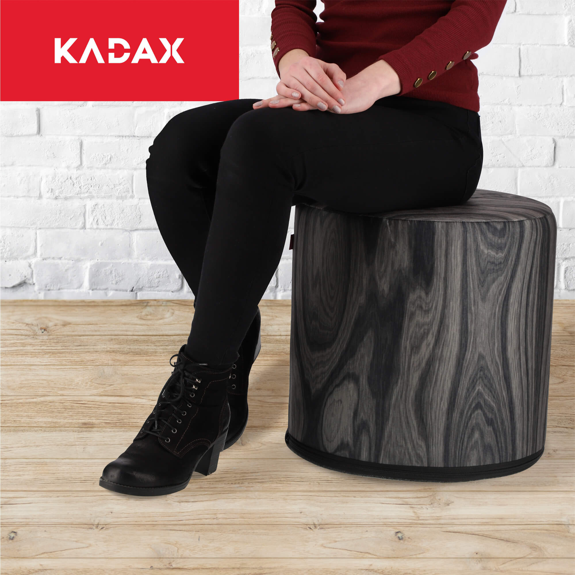 Pufa dekoracyjna „Heban" Fasano 40 x 41 cm