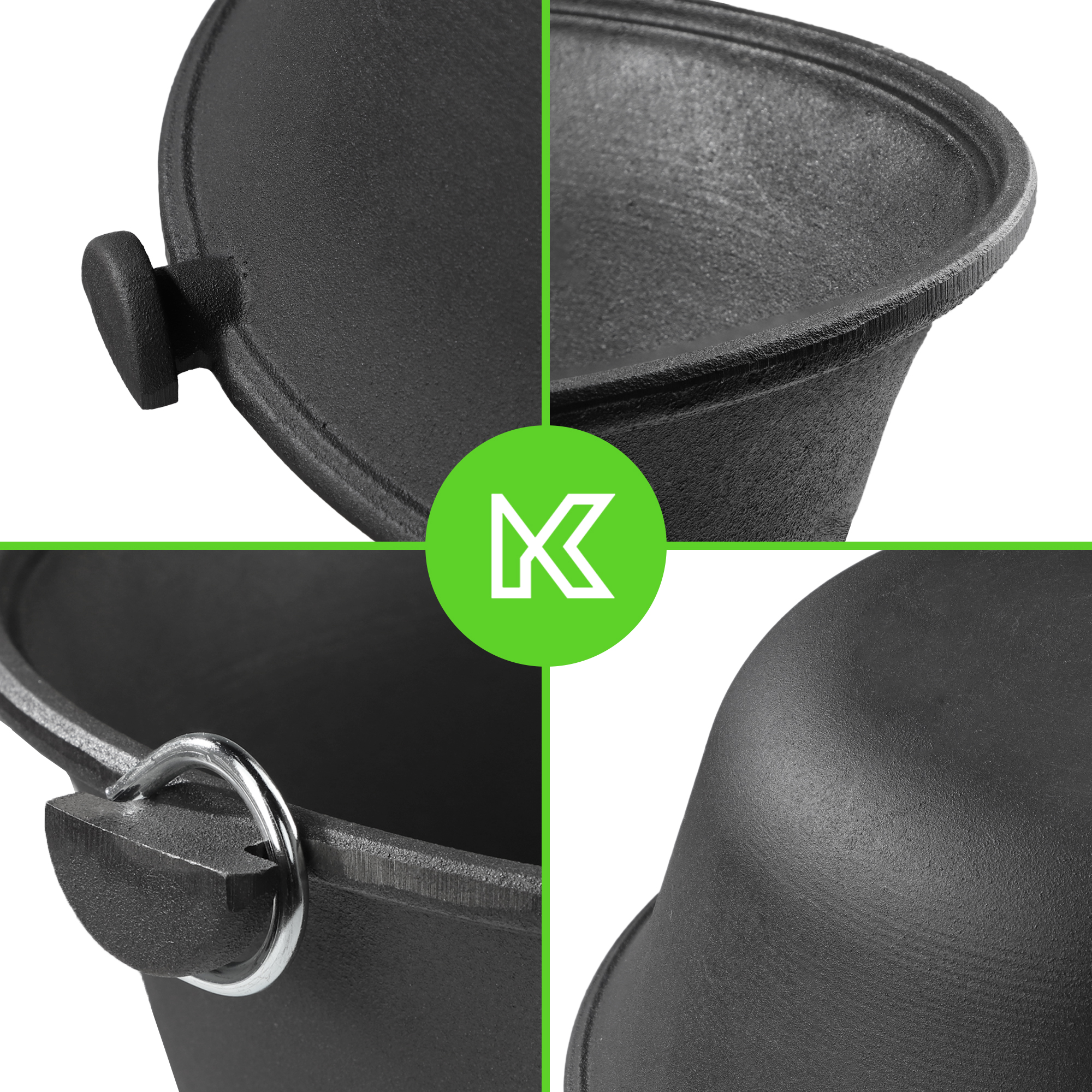 Kociołek węgierski Elst 9L, czarny