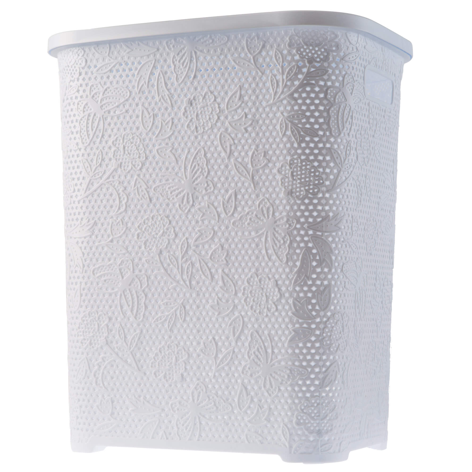 Kosz z pokrywą na bieliznę i ubrania Aglio 55L, biały