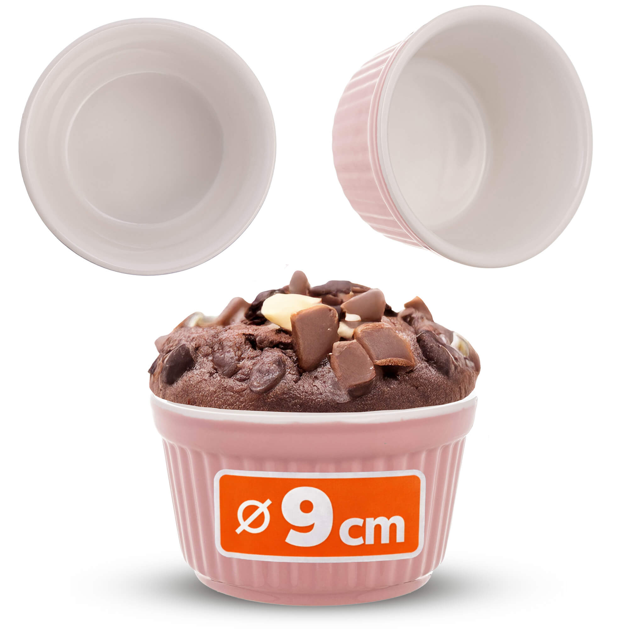 Naczynie ceramiczne do zapiekania Maes 9 x 5 cm różowe 1 szt.