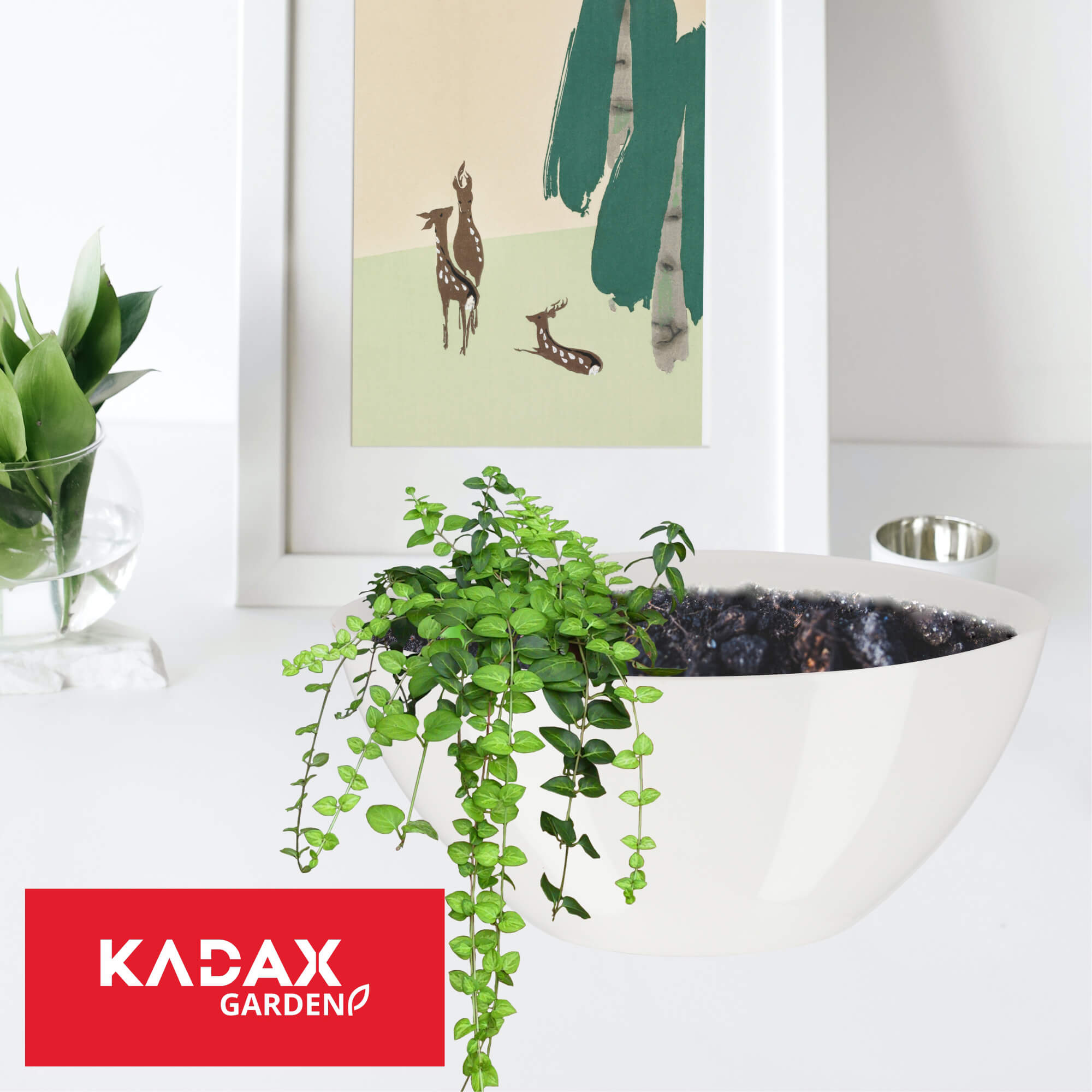 Doniczka na kwiaty Ptuj owalna 38 cm, biała