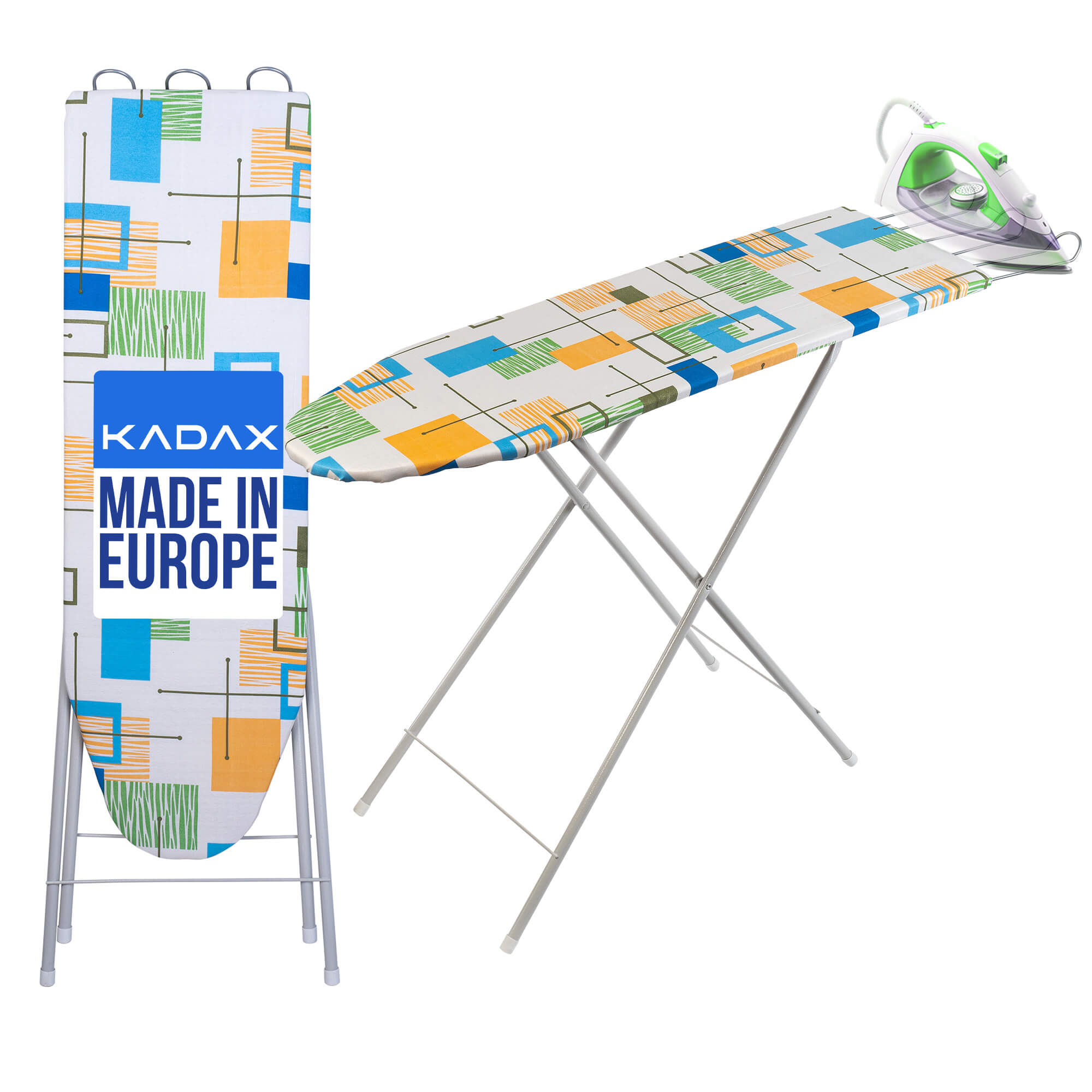 Deska do prasowania 119 x 30 cm biała z uchwytem