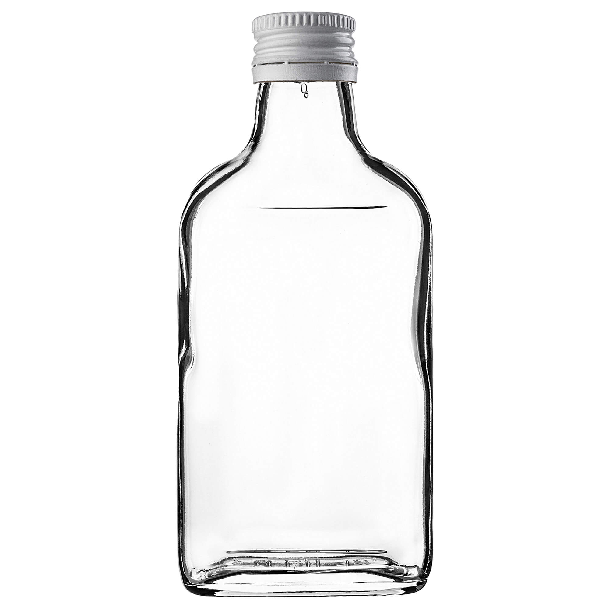 Butelka piersiówka Viane 200ml z białą zakrętką 5 szt.