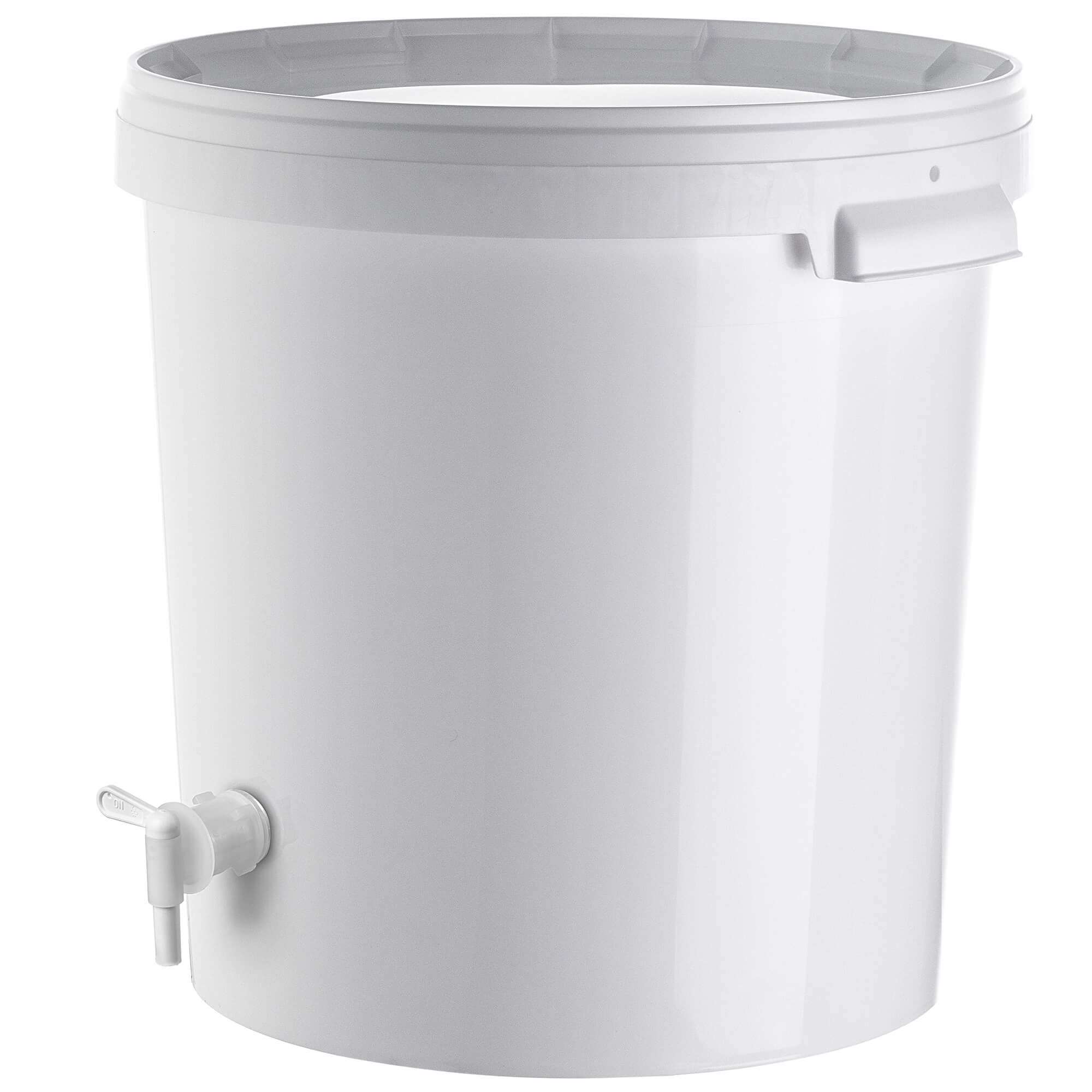 Pojemnik fermentacyjny Acerra z pokrywą 33L biały + kran