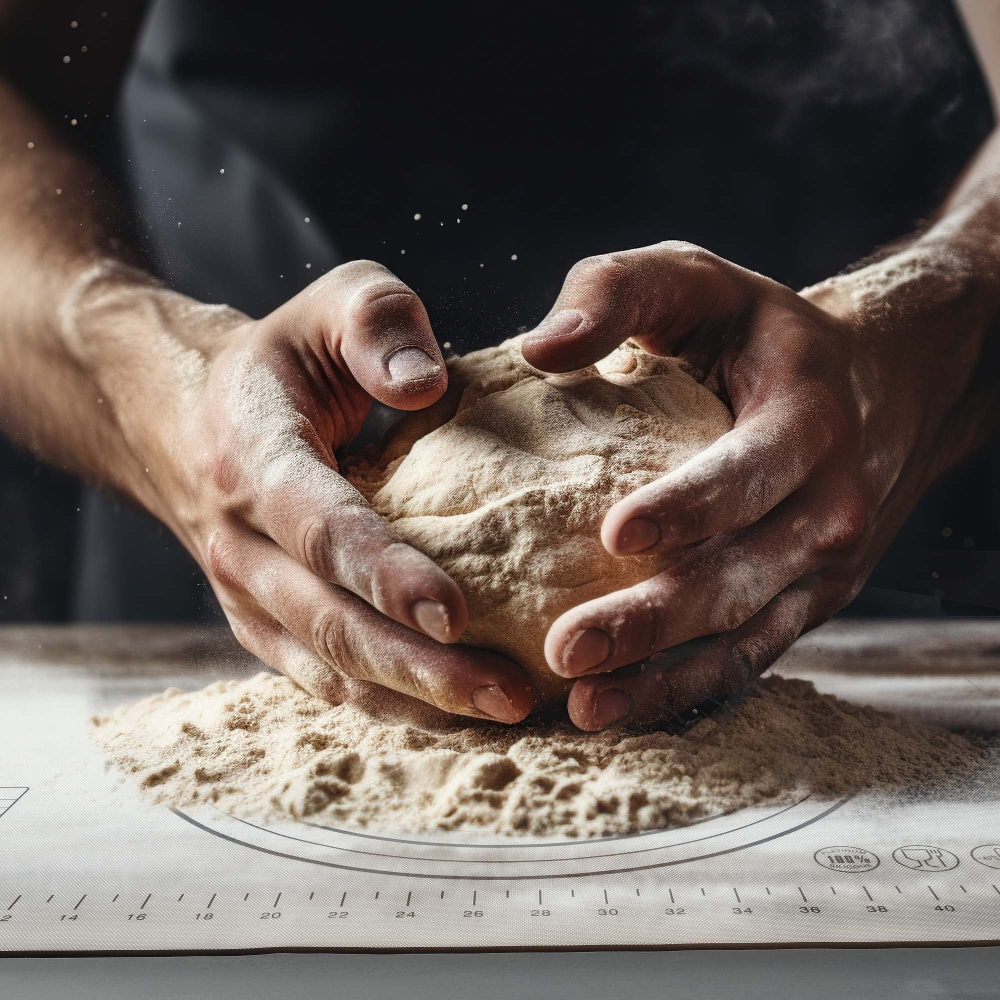 Stolnica silikonowa Greti 60 x 40 cm, szara