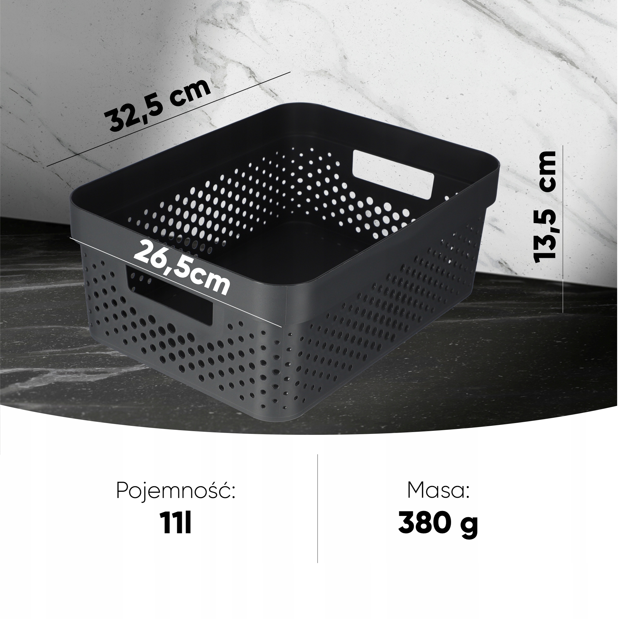 Pojemnik do przechowywania Curver Infinity 11L, ciemno szary