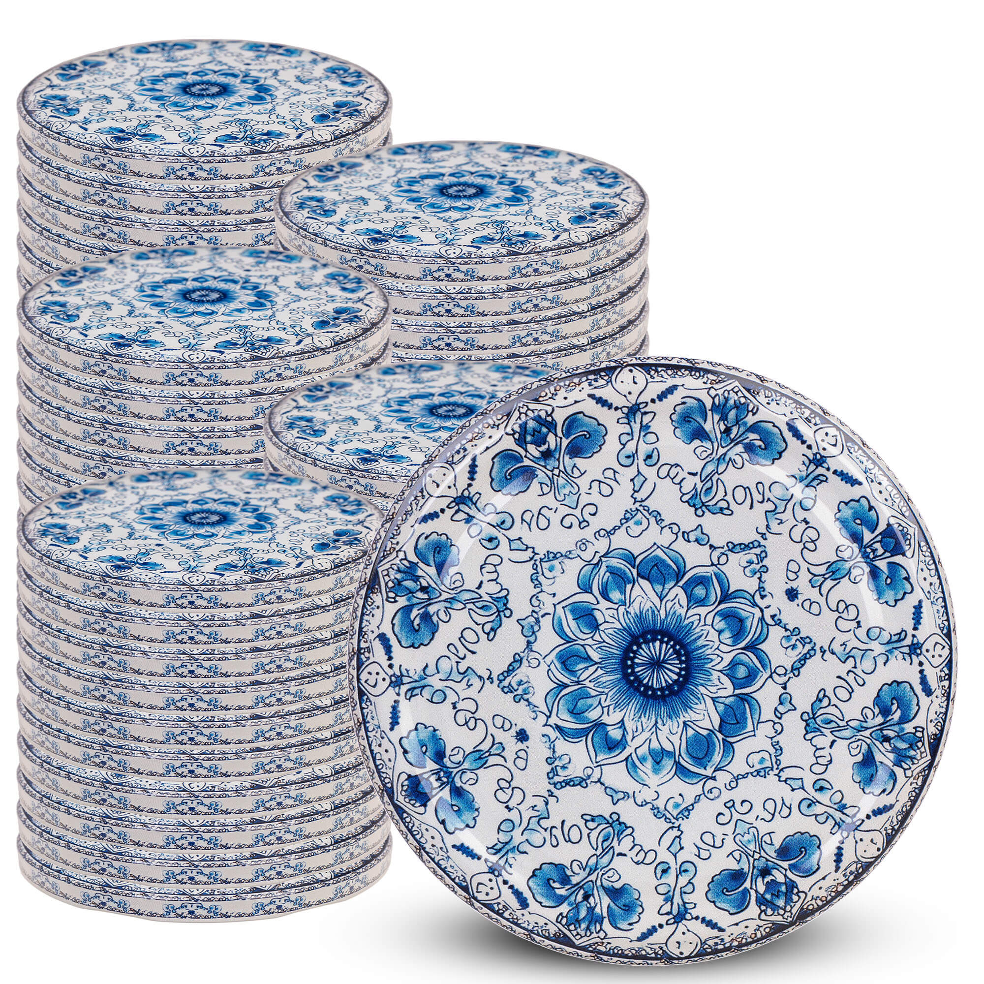 Metalowe wieczka do słoików Virbo 50szt fi 82mm "Porcelana"