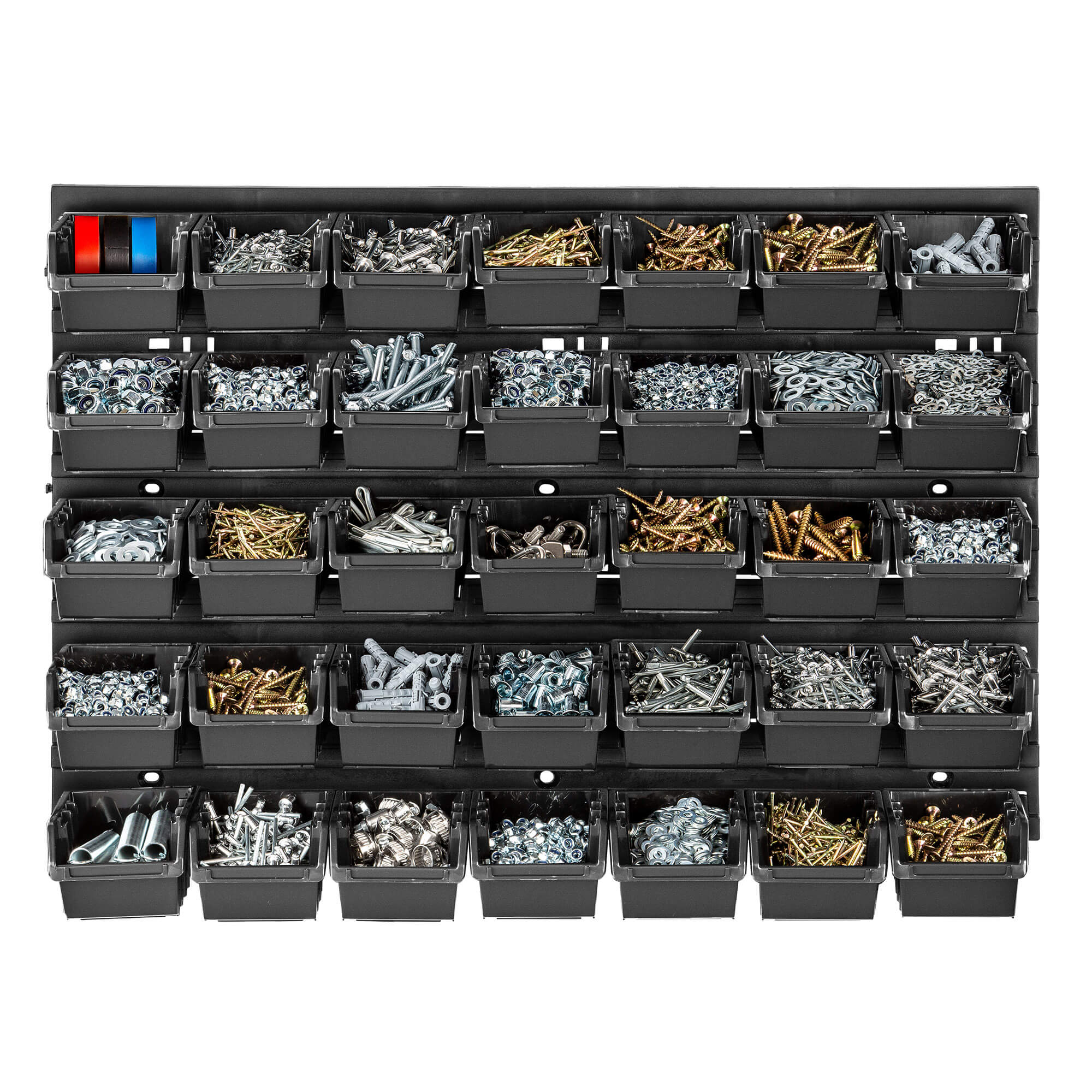 Tablica warsztatowa Lokke 35 elementów 58 x 39 cm, czarna