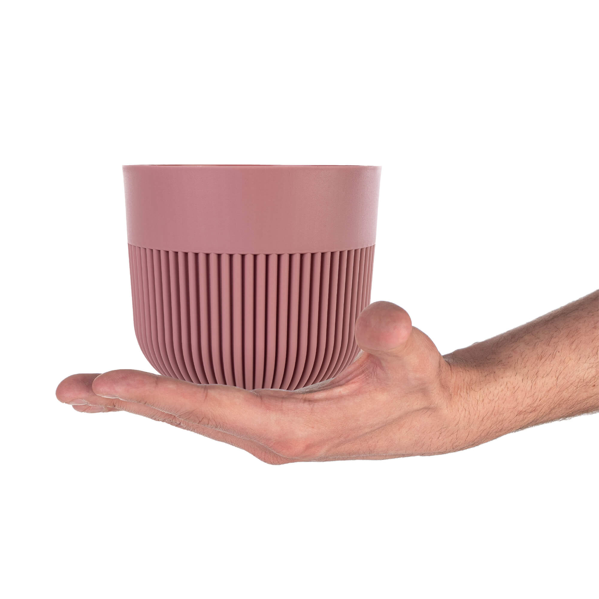 Doniczka osłonka Ornon 13 cm pudrowy róż