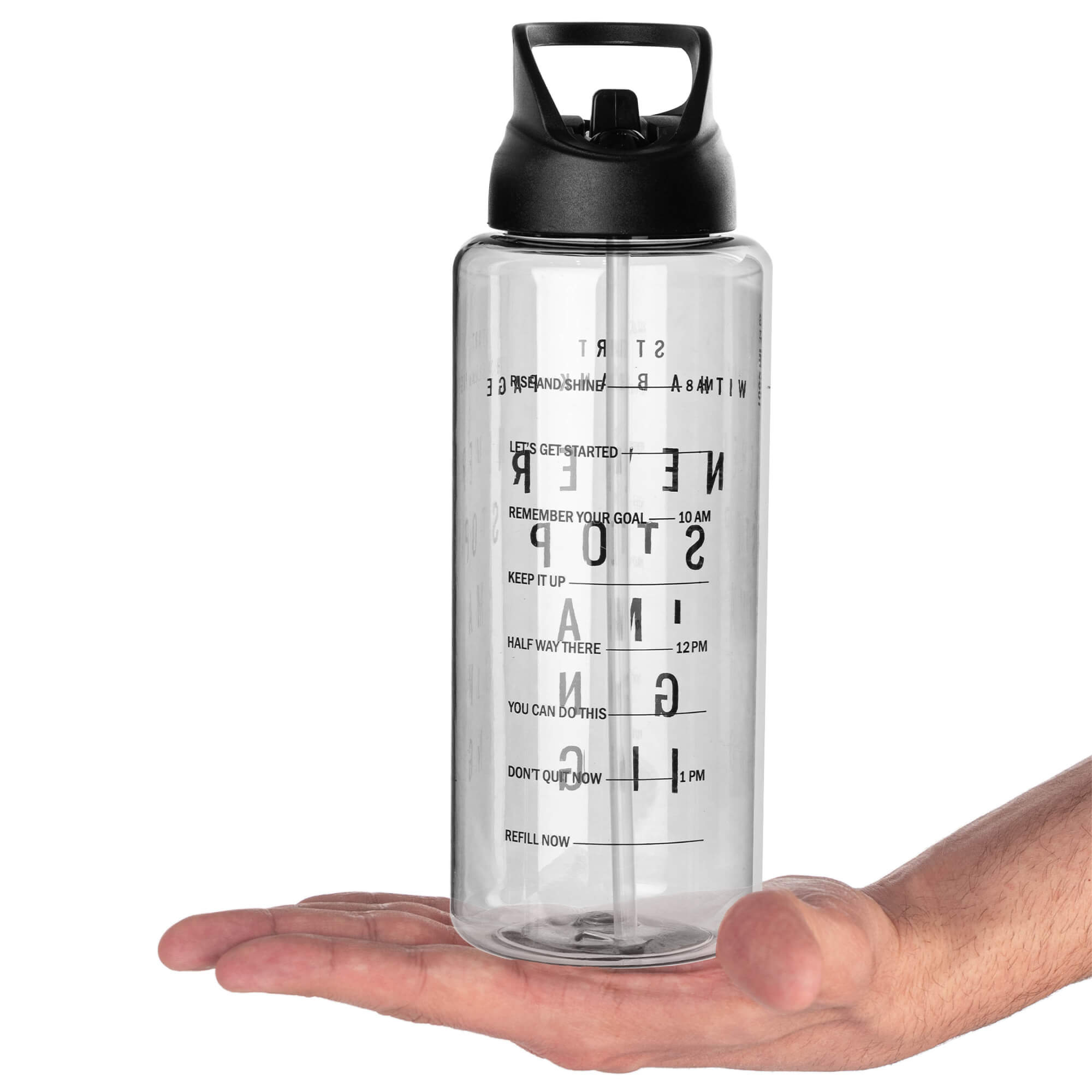 Butelka tritanowa na wodę Soave 1L czarna