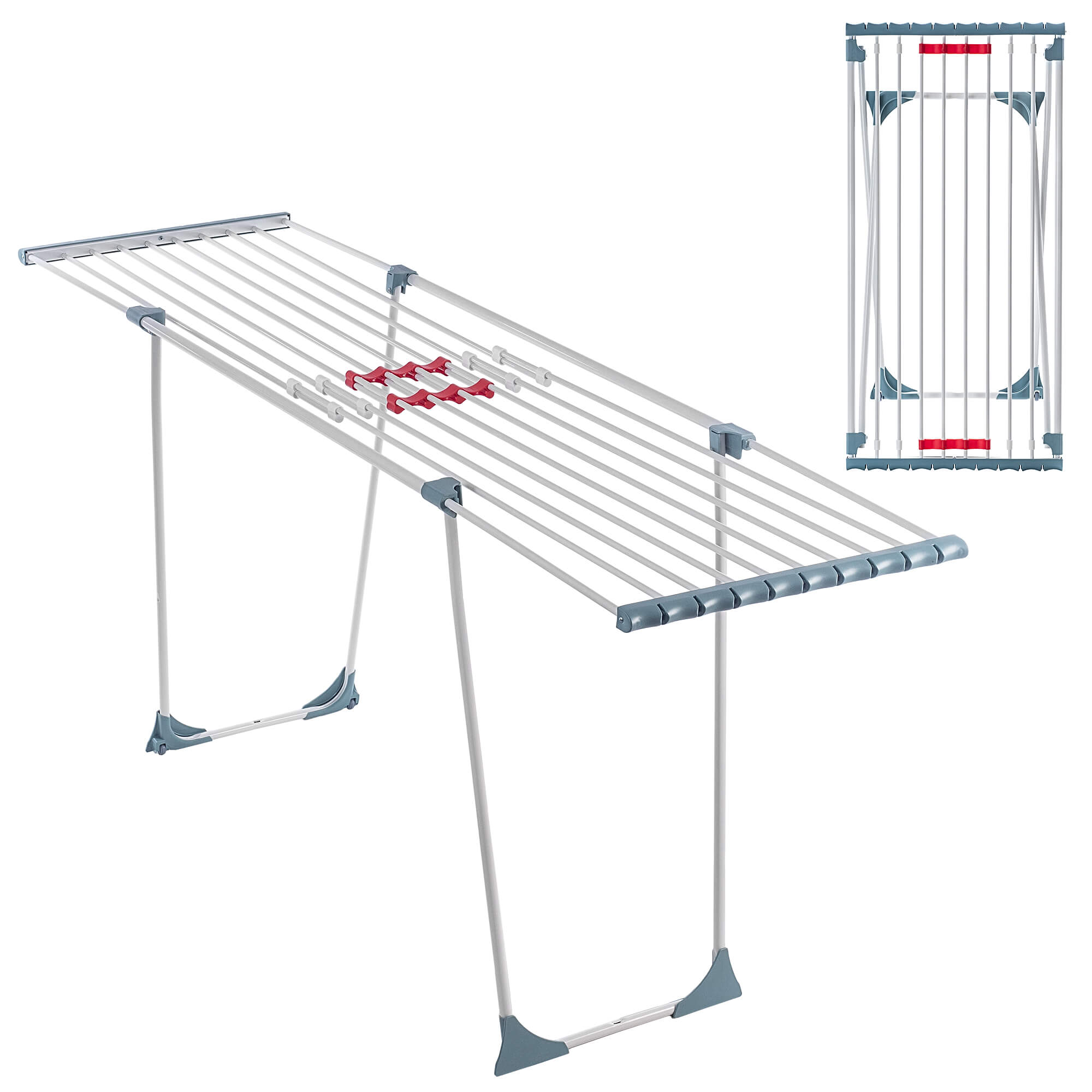Suszarka na pranie teleskopowa Nissila 110-203cm, zielona