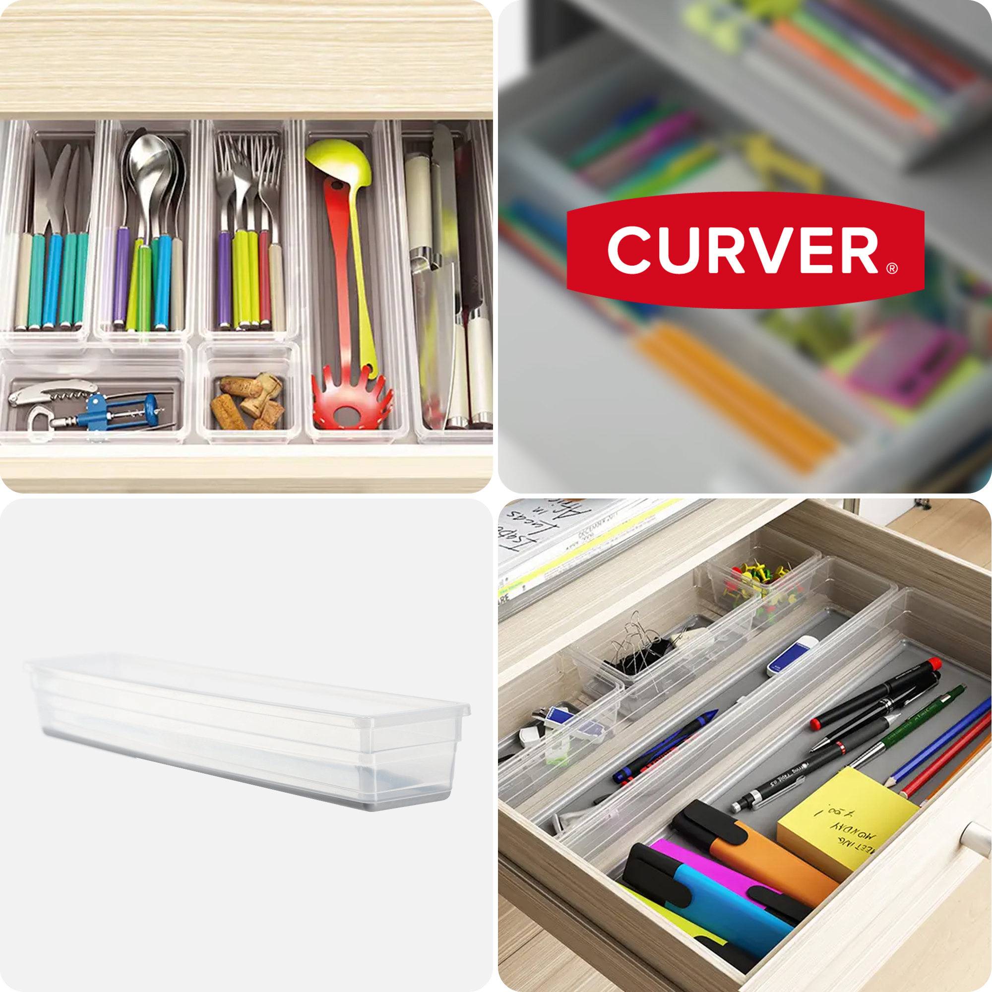 Organizer do szuflady Curver Sistemo 37.5 x 7.5 cm