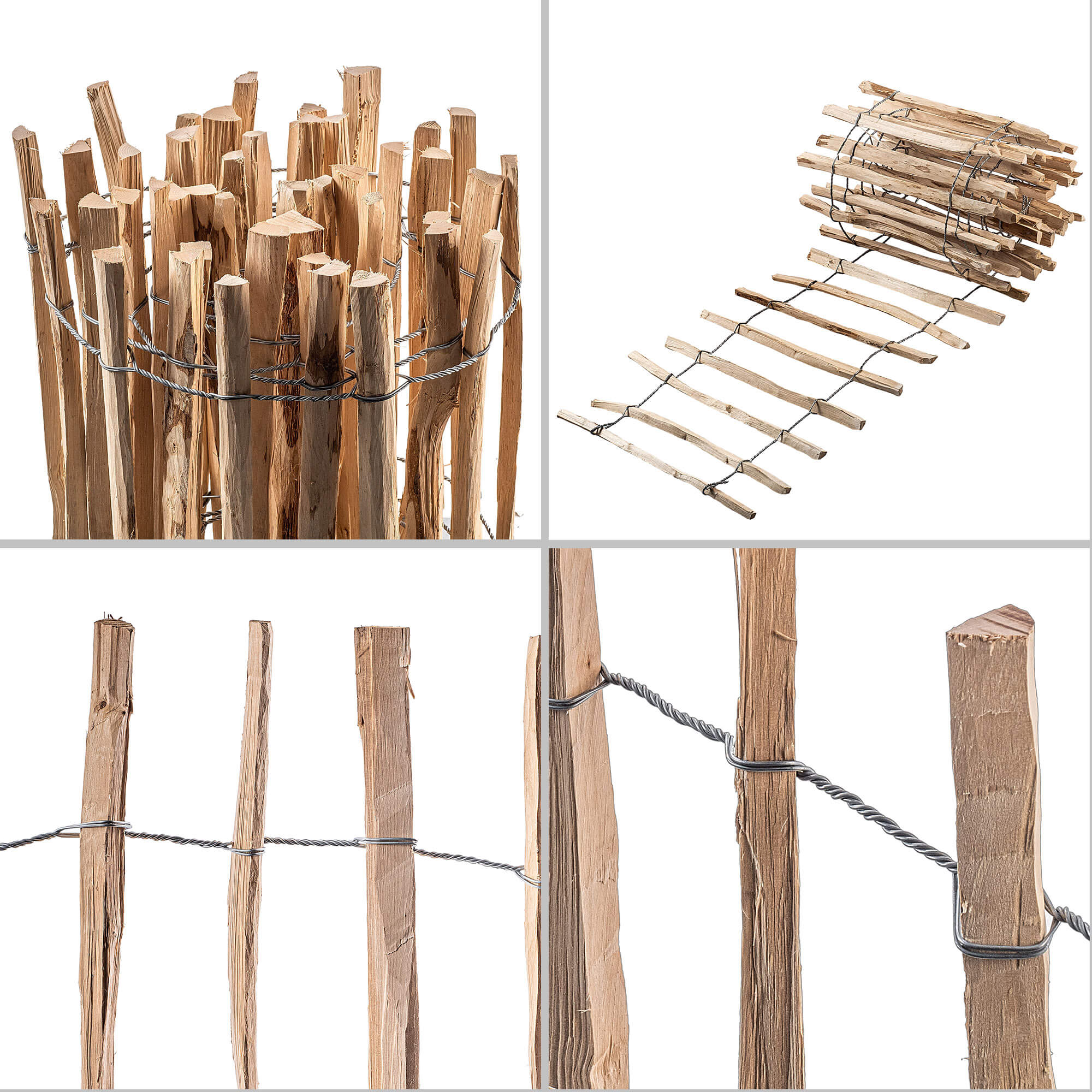 Płot ogrodowy leszczynowy Karo 500 x 50 cm (7-9 cm)