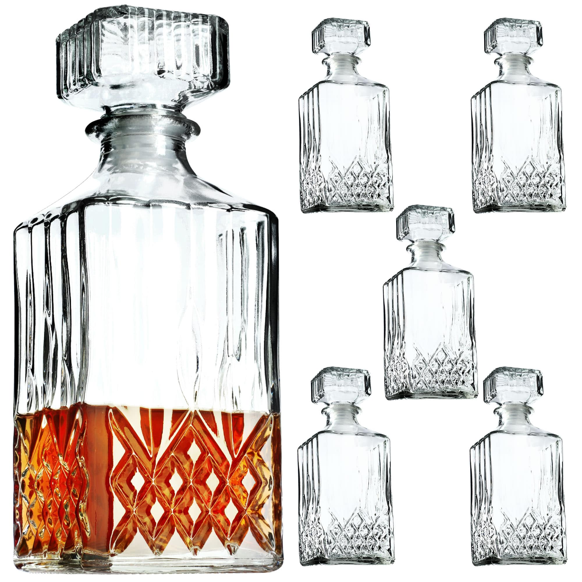 Karafka do whisky Savona, pakiet 6 szt