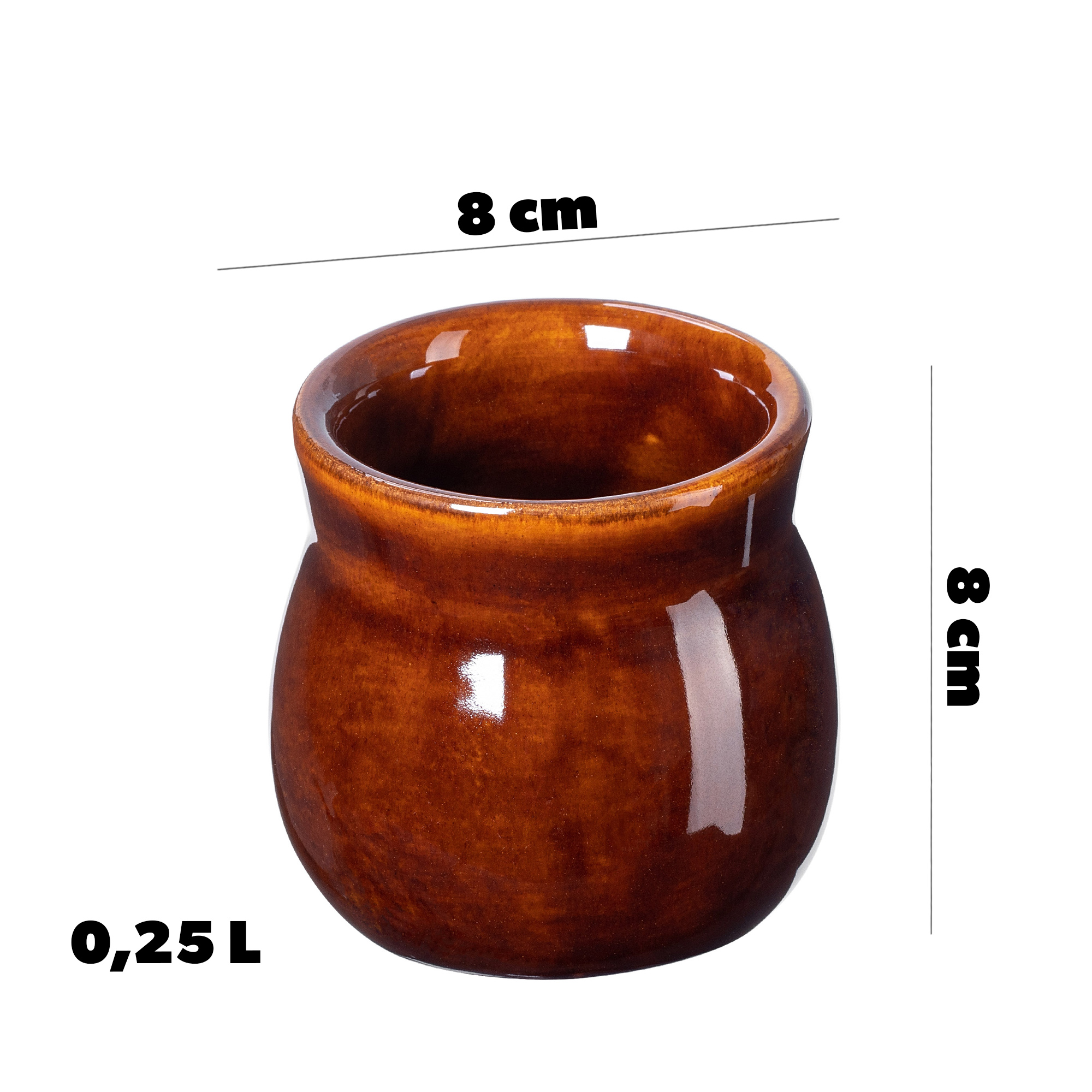 Kubek kamionkowy Olympia 0.25L, 4 szt.