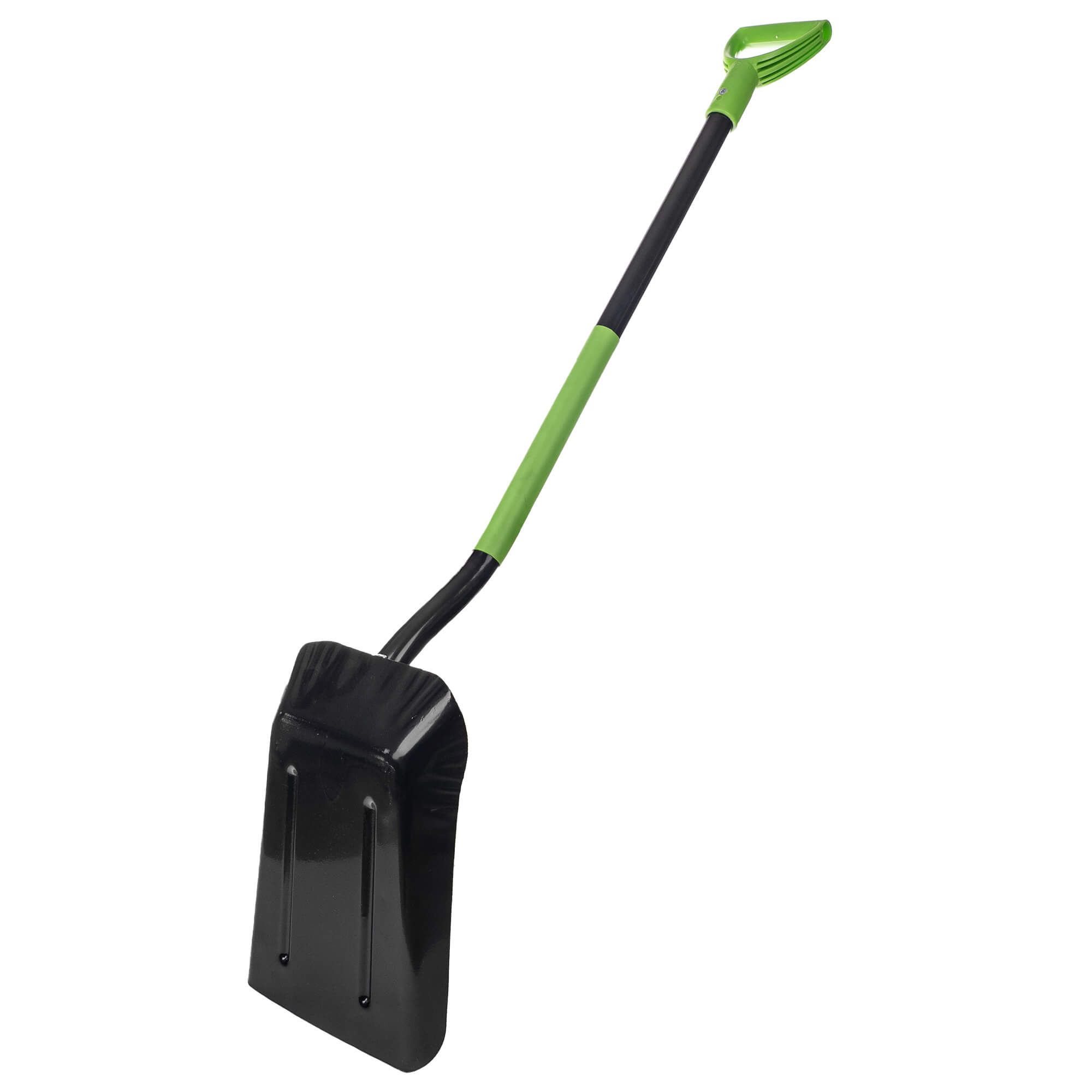 Stalowa łopata do węgla Roust 128 x 25 cm czarno-zielona