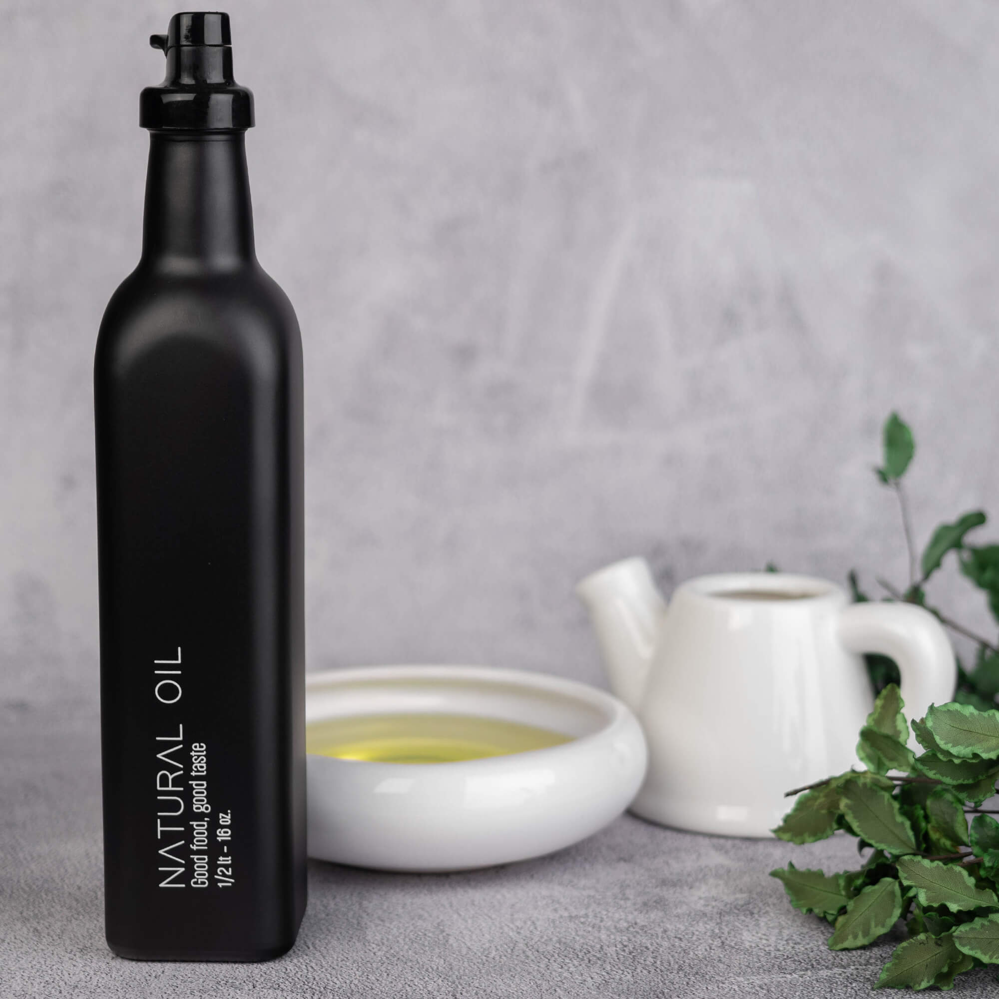 Butelka na oliwę Setri 0,5L czarna, 1 szt.