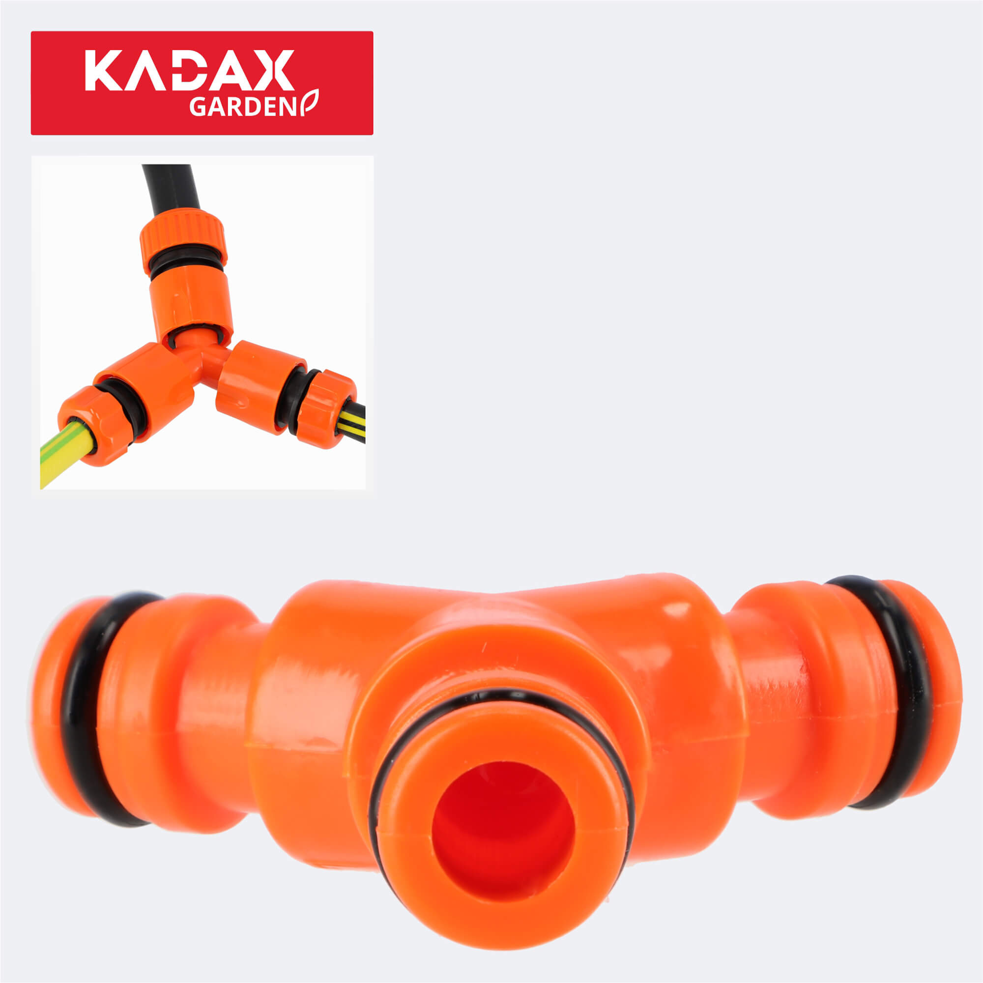 Trójnik do szybkozłączek Hakio 6 x 2 cm