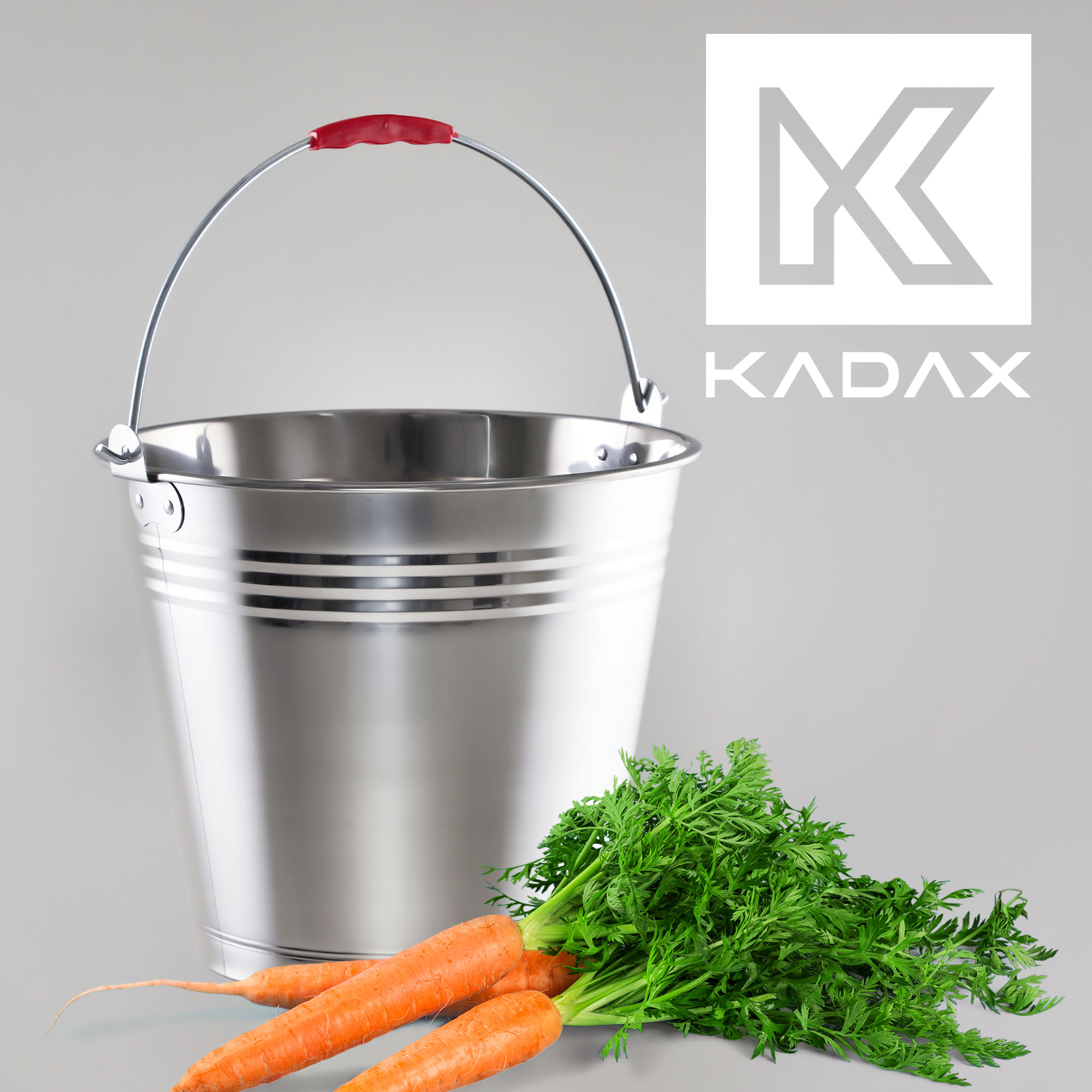 Wiadro nierdzewne z uchwytem Ciney 5L