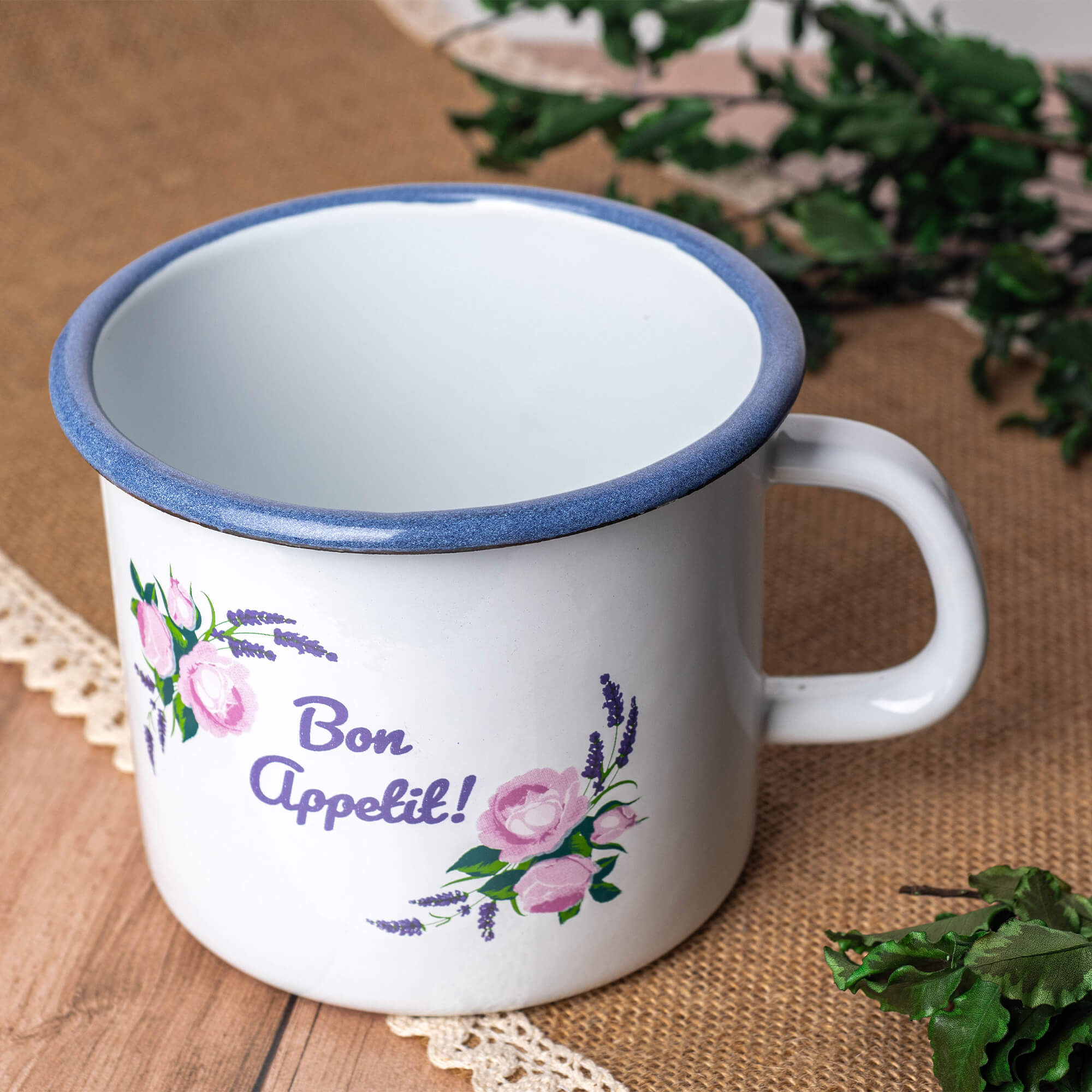 Kubek emaliowany Scerni 1150 ml biały