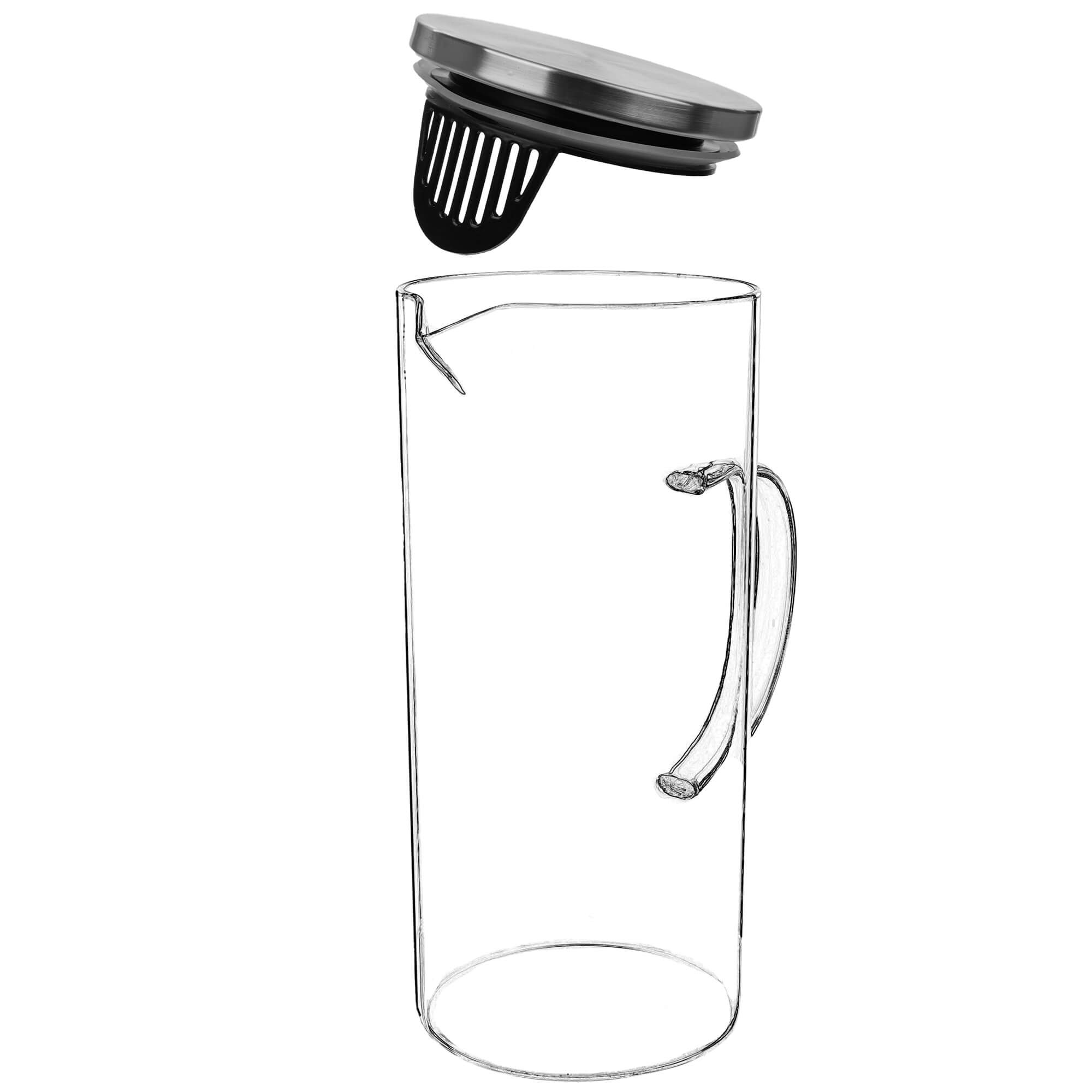 Dzbanek żaroodporny z sitkiem Gova 1.4L