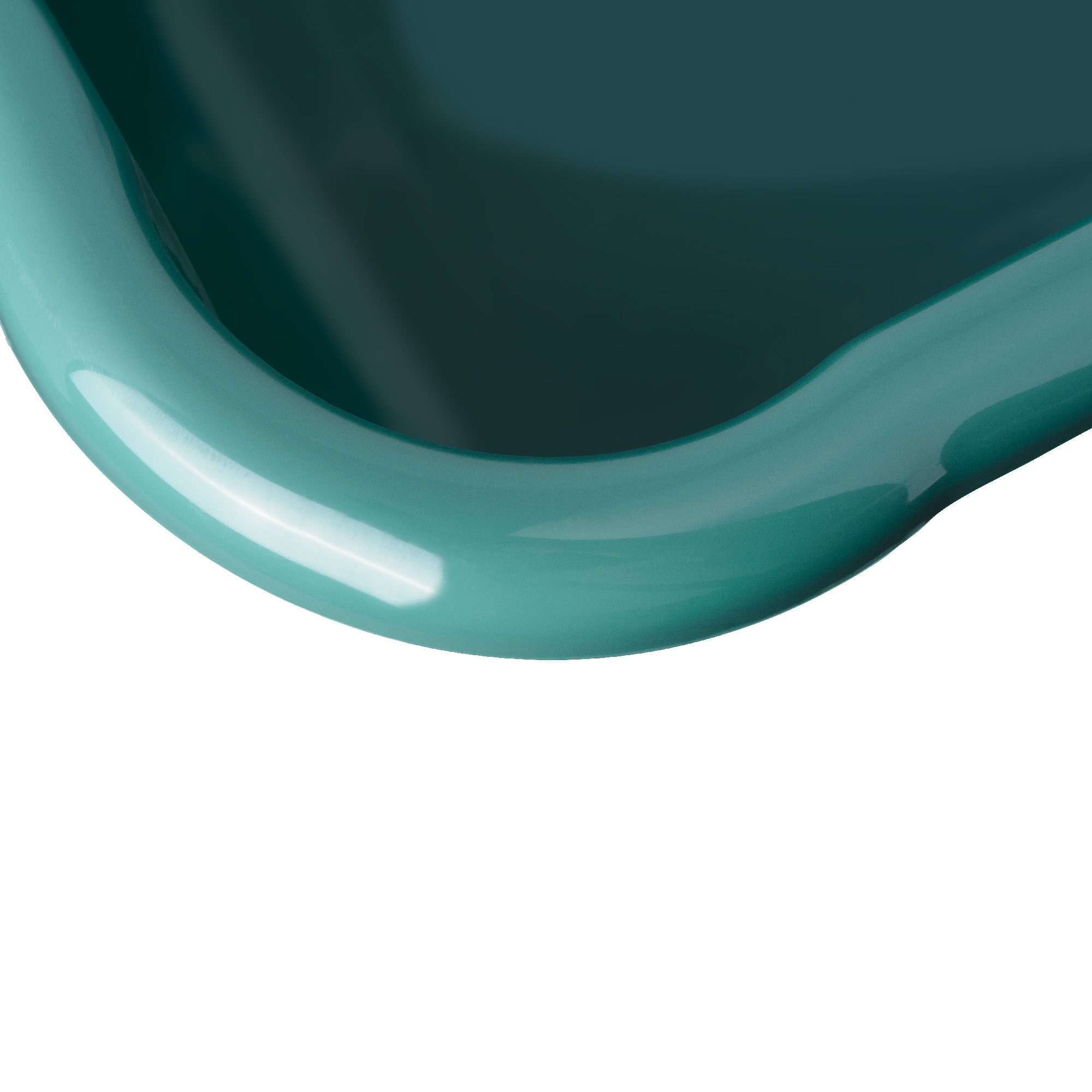 Miska kwadratowa do łazienki Kollo 8L zielony