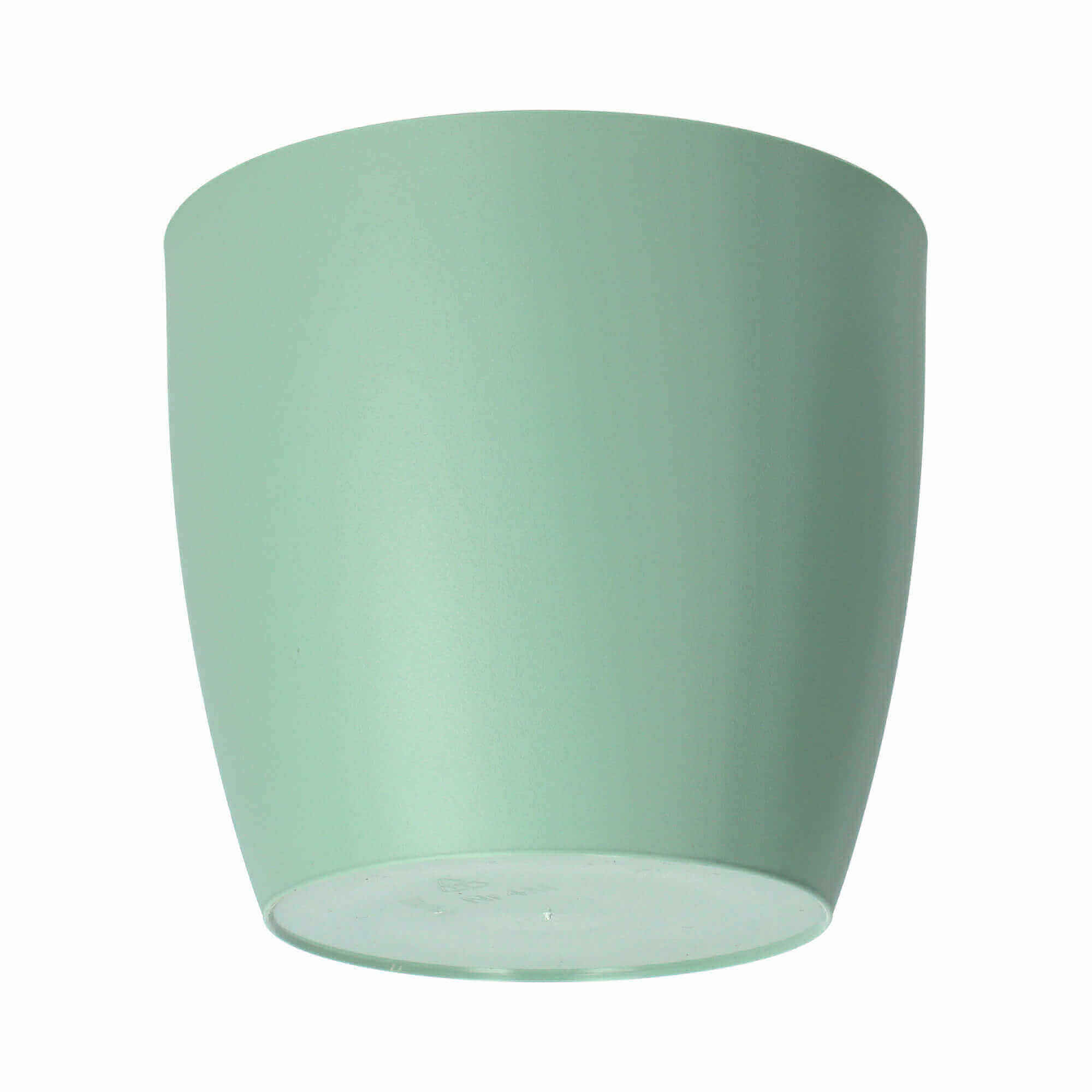 Doniczka Agen z podstawką 16 cm, matowa zielona