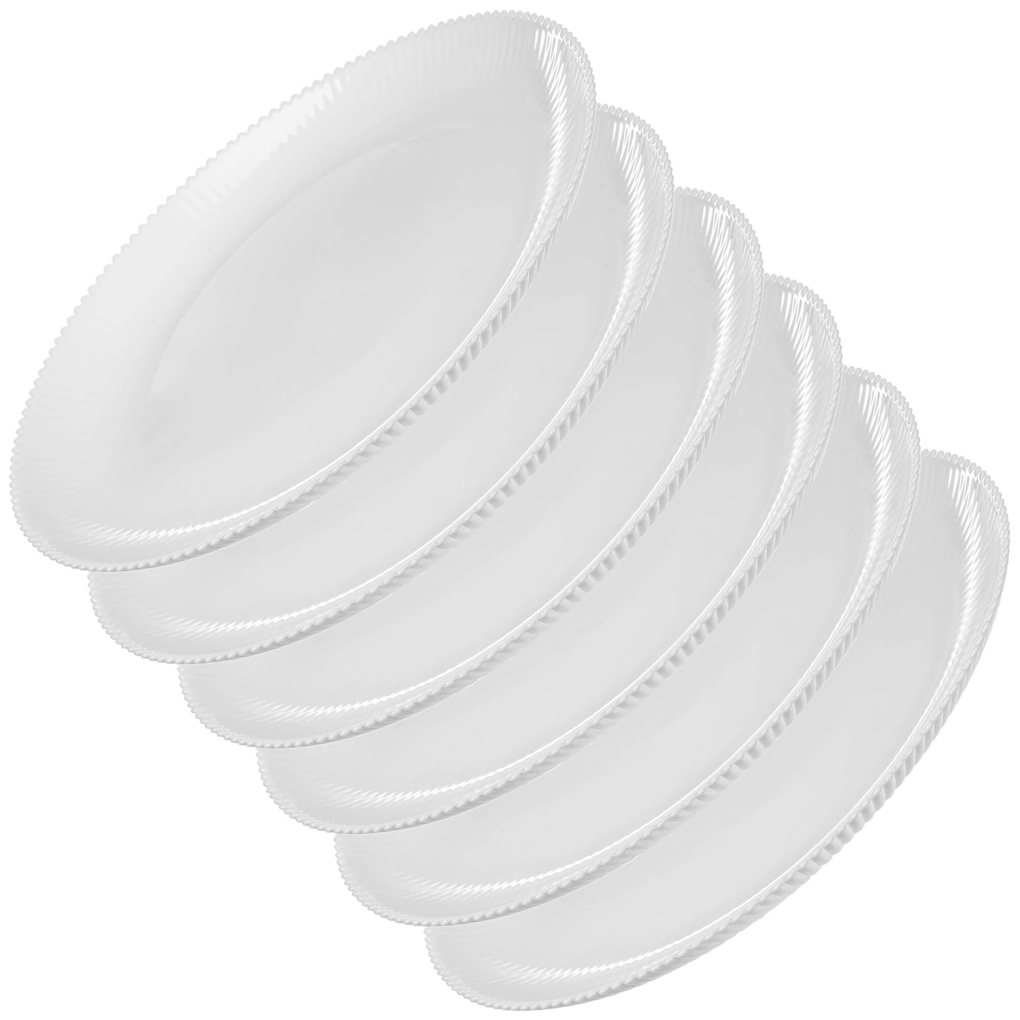 Talerz płytki Regno 26.5 cm biały 6 szt.