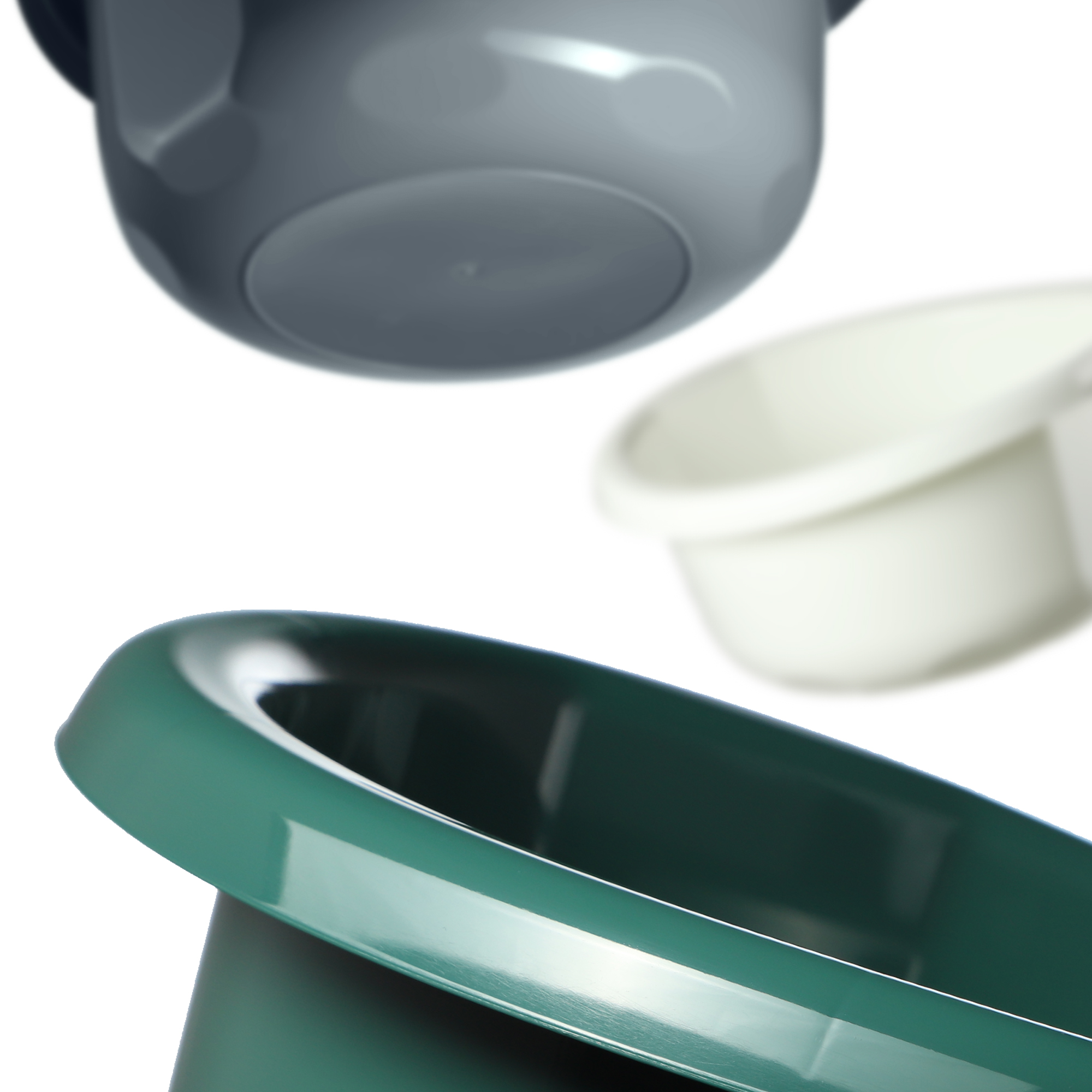 Miska łazienkowa z uszami Lari 15L ciemny szary