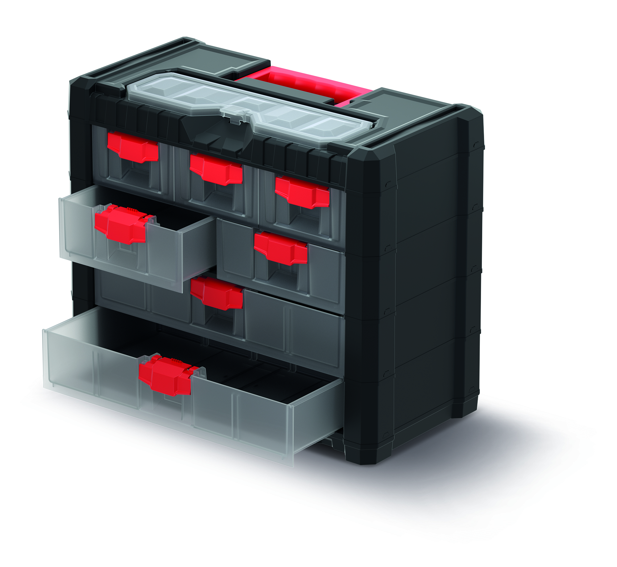 KISTENBERG Organizer narzędziowy Multicase Cargo 401 - KMC401 - czarny