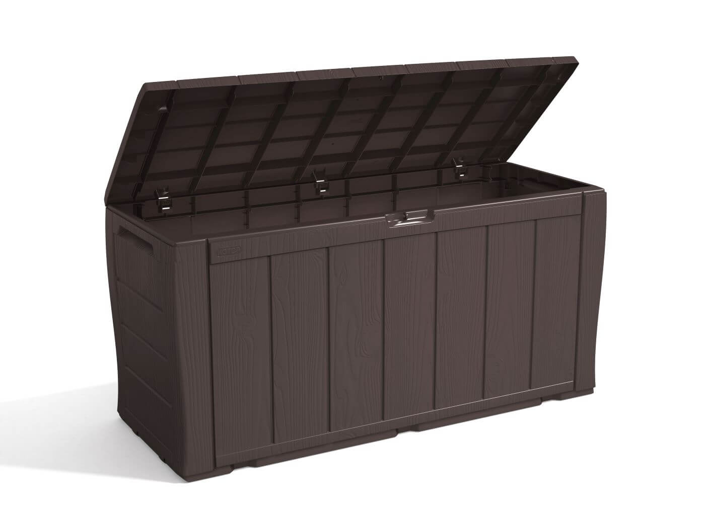 Skrzynia ogrodowa Keter Sherwood Storage Box 270L, brązowa