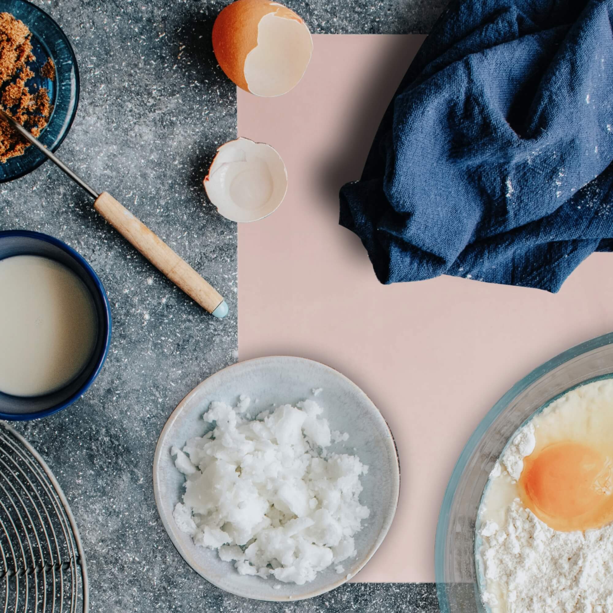 Stolnica silikonowa 60 x 40 cm + wałek do ciasta 44 x 5 cm, różowy