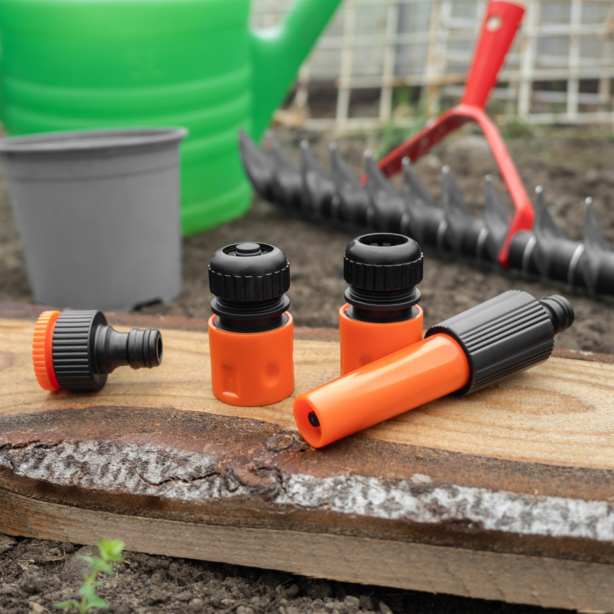 Zestaw złączek ½ cala z dyszą prostą Erm