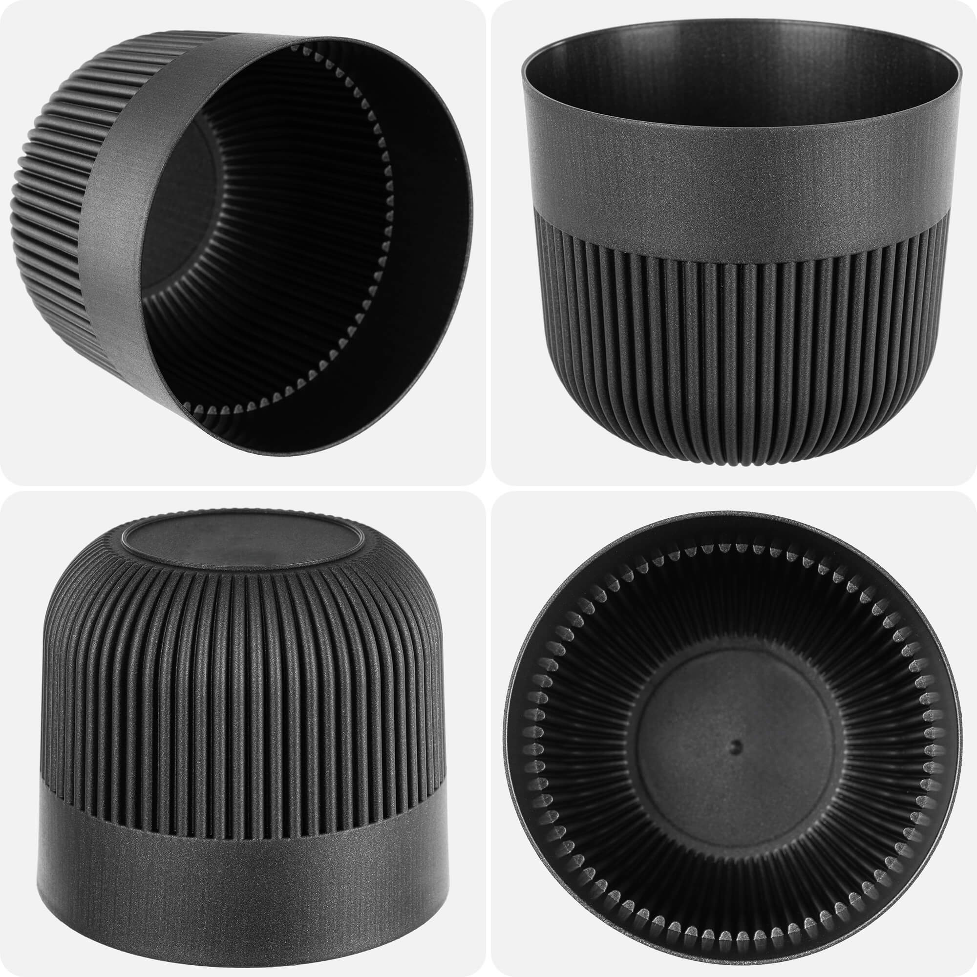 Doniczka osłonka Ornon 15 cm grafit