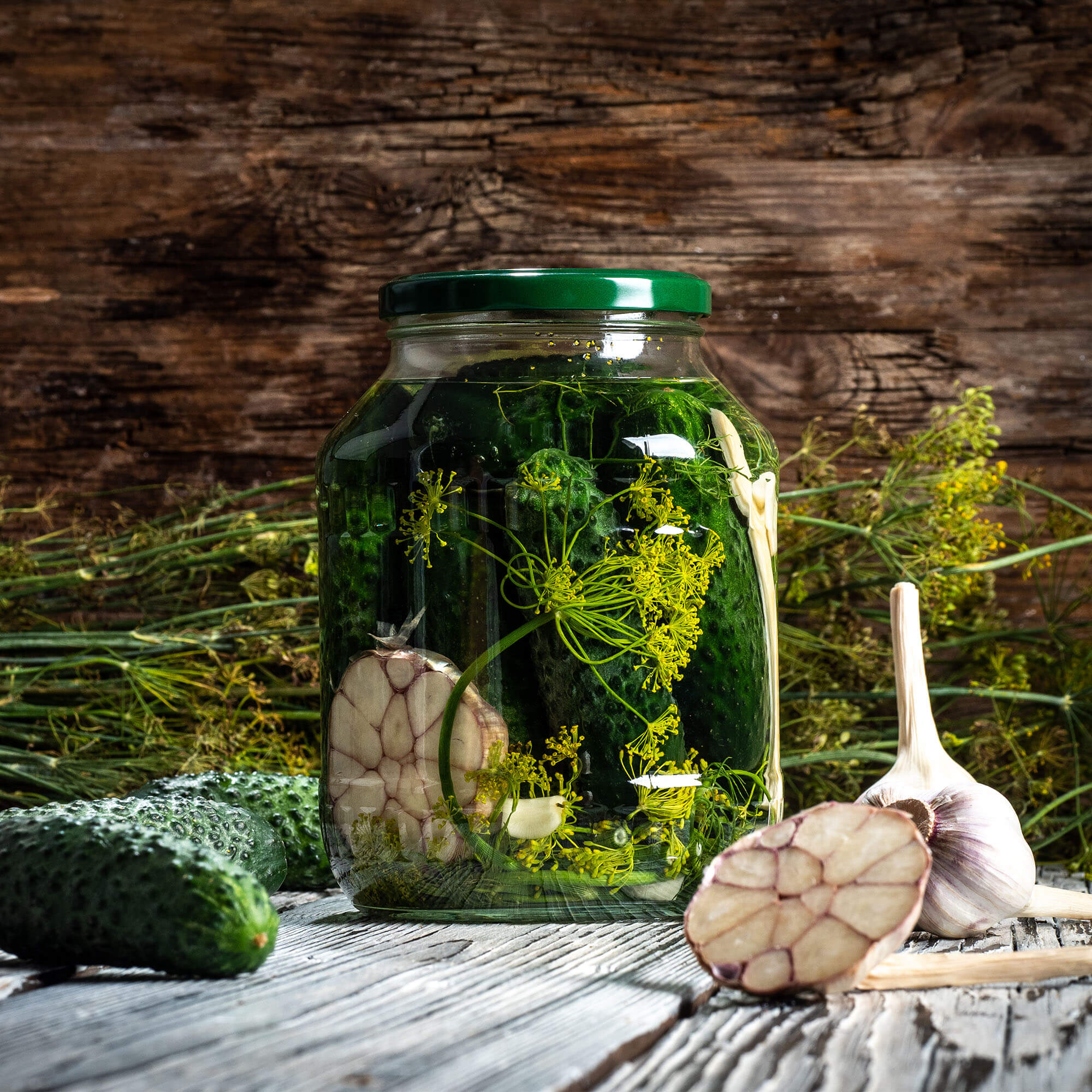 Szklany słój Boro 1,7L 89mm + wieczko "Czarna koronka" 12 szt.