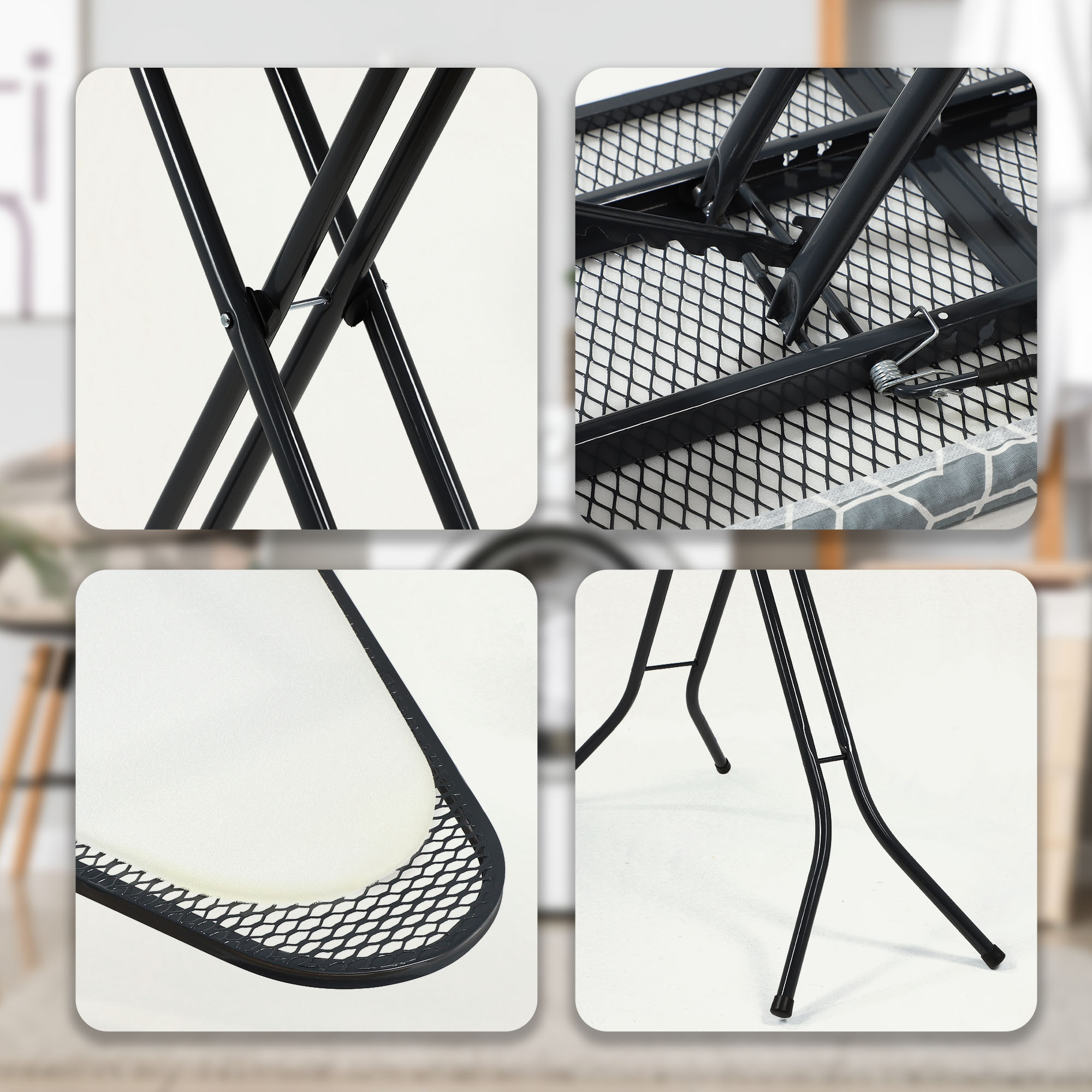 Deska do prasowania Piza 122 x 30 cm, szara