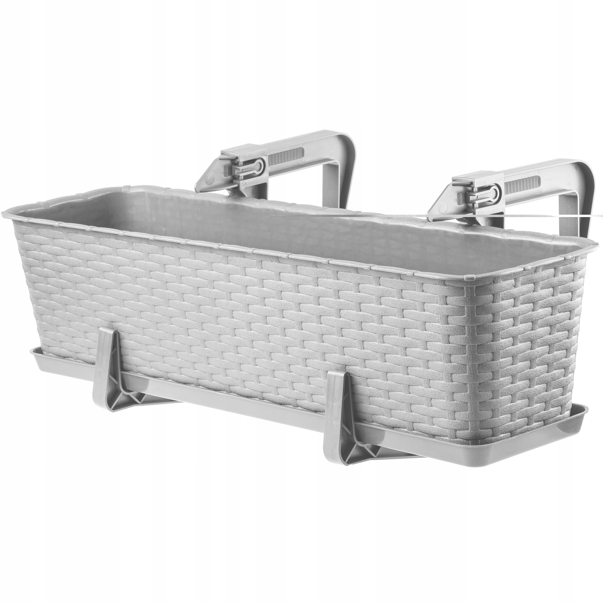 Skrzynia balkonowa z uchwytami 40 + 60 cm, 2szt