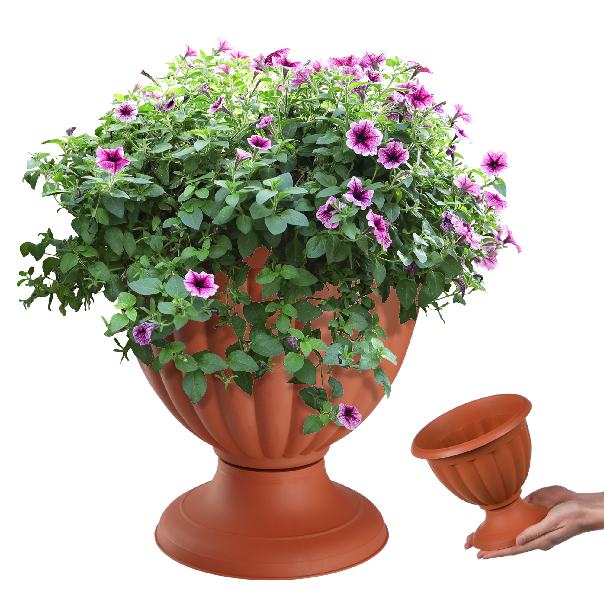 Doniczka gazonowa Suba 19 cm, terrakota