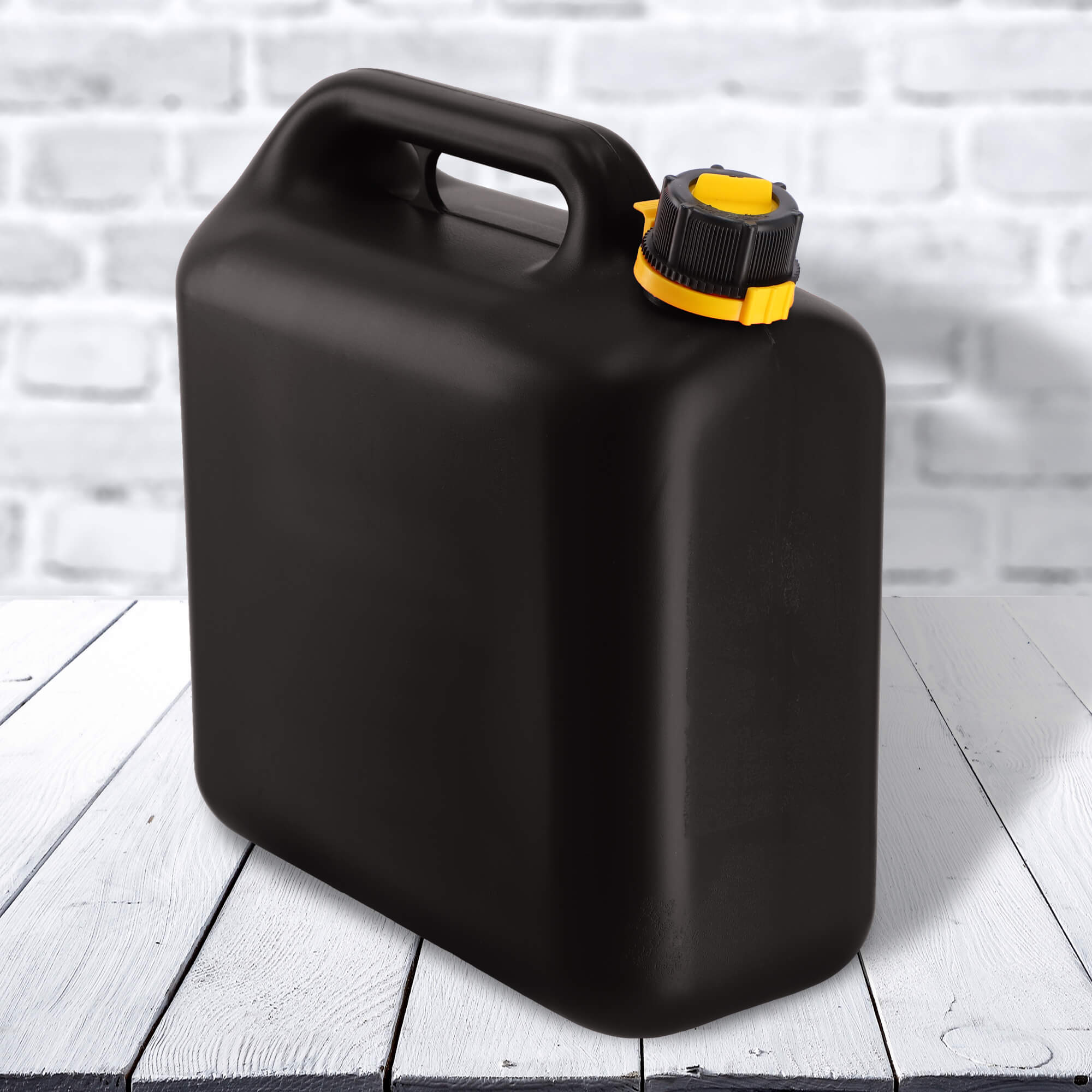 Kanister na paliwo + lejek 12L, czarny