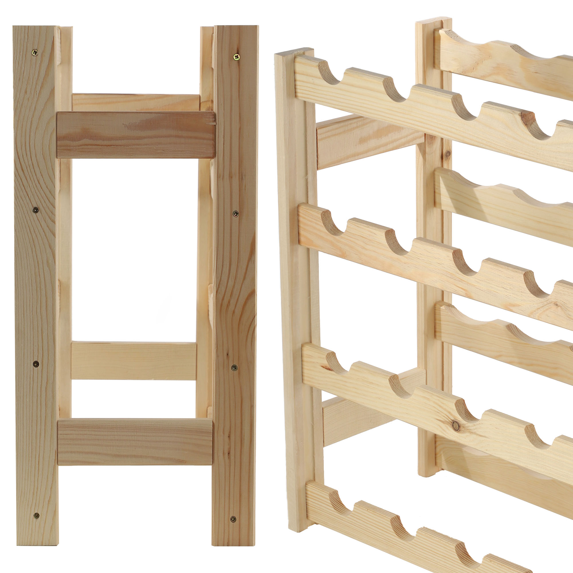 Drewniany regał na wino Carpi 54 x 25 cm