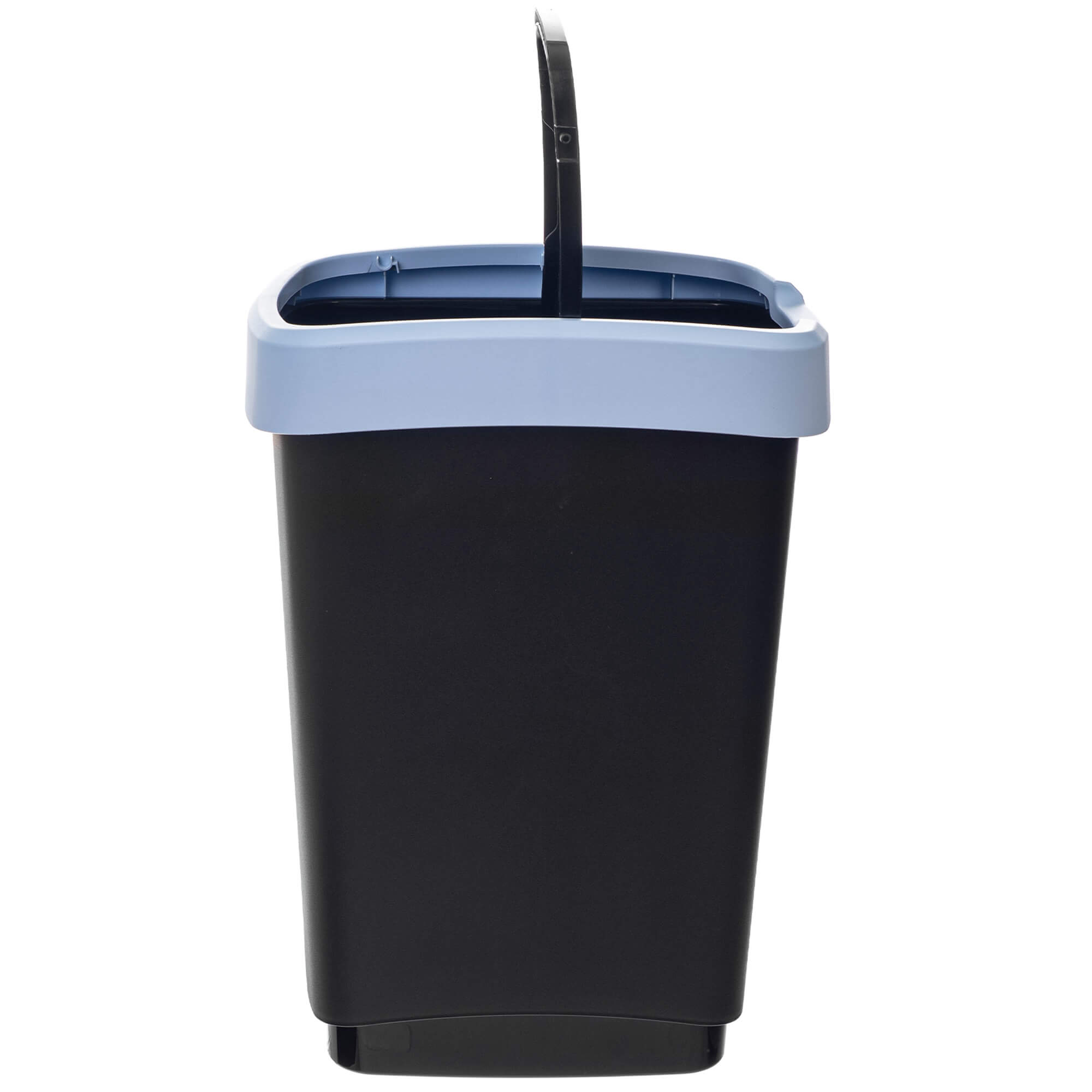 Kosz na śmieci Morin 25L z klapą obrotową czarno-niebieski