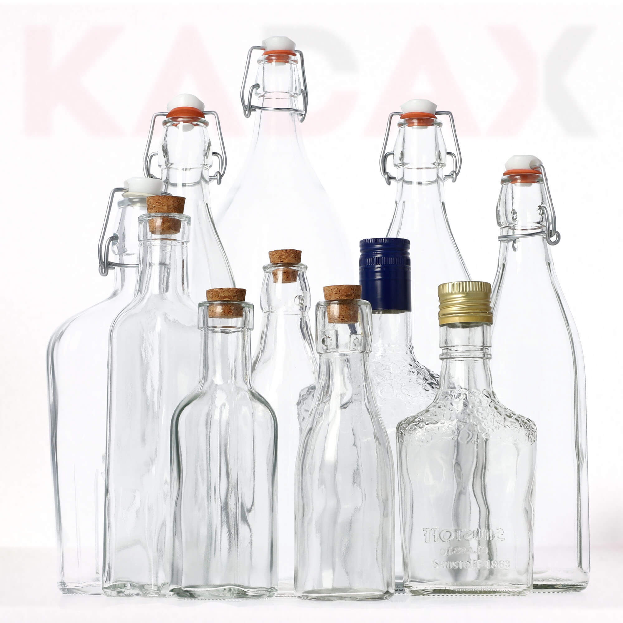Szklana butelka z zakrętką Rumo 500 ml