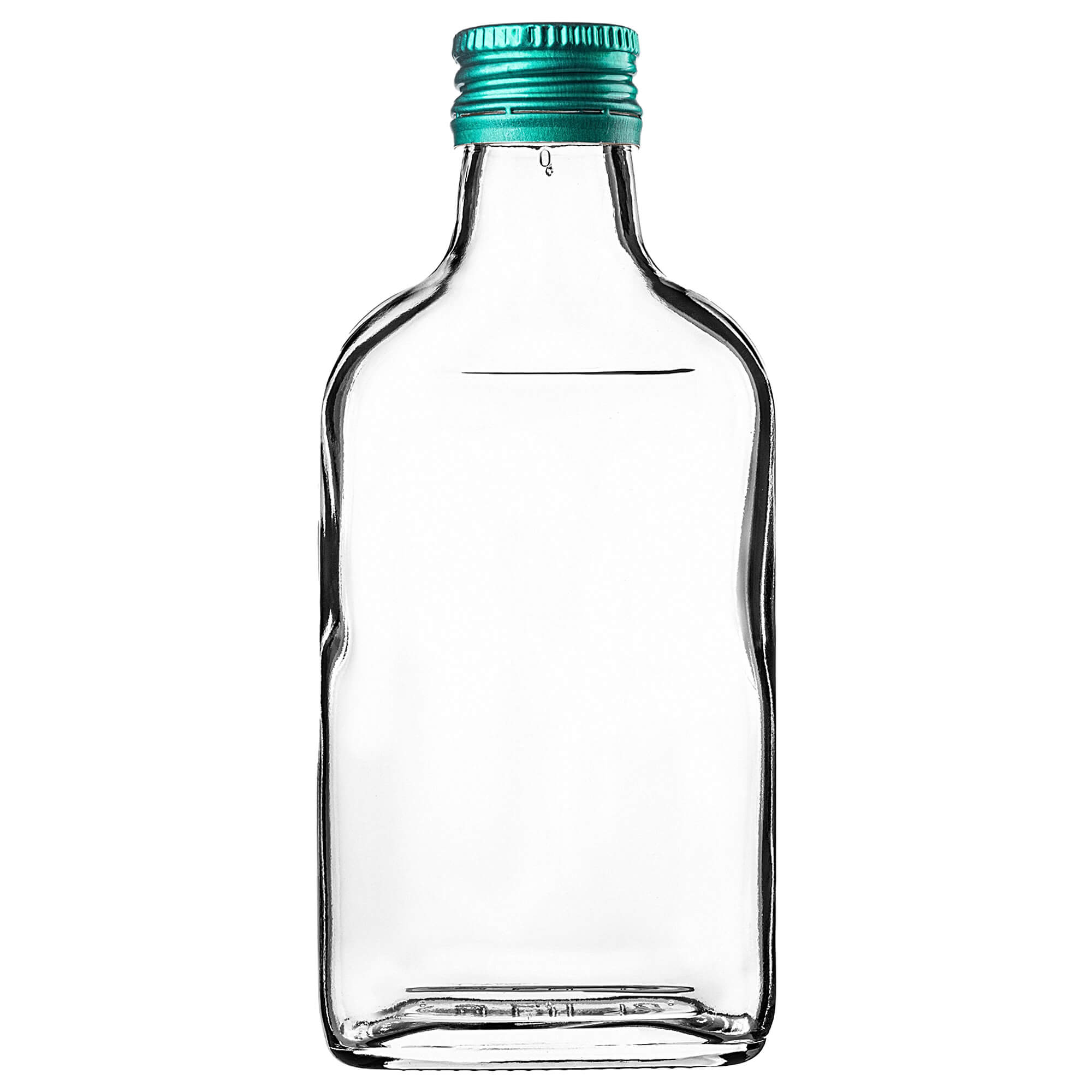 Butelka piersiówka Viane 200ml z zieloną zakrętką 1 szt.