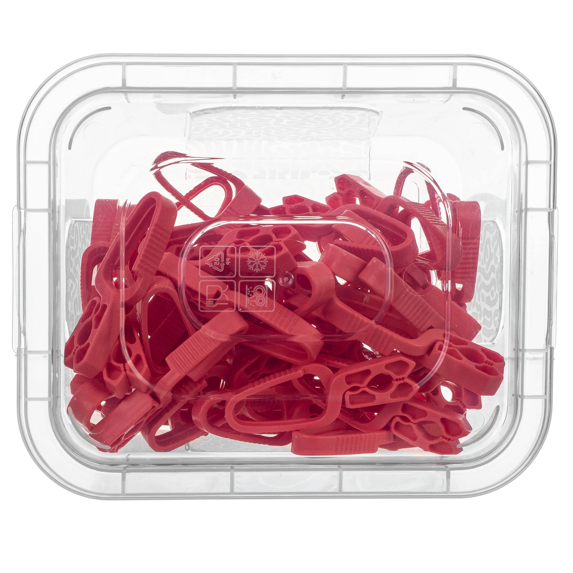 Klamerki na pranie Albet czerwony 50szt+multibox