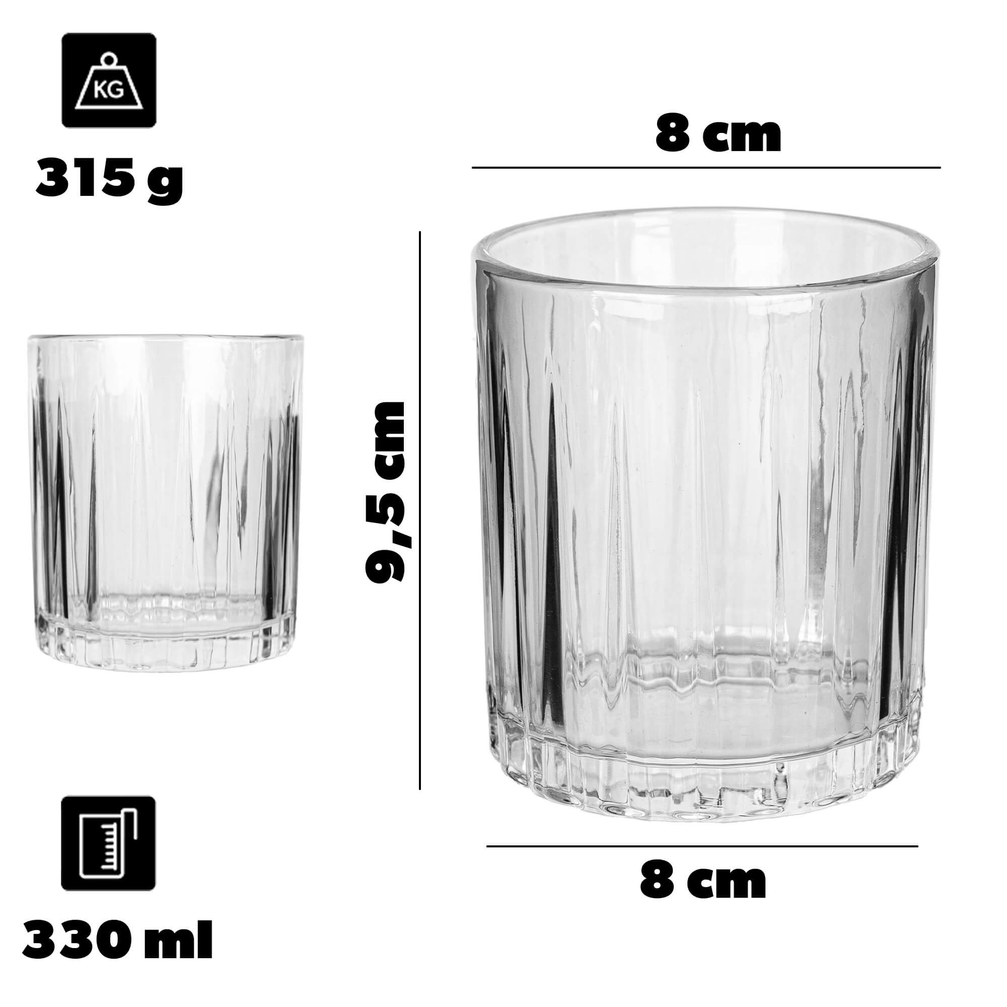 Szklanka do whisky i drinków Auverse 330ml 2 szt.