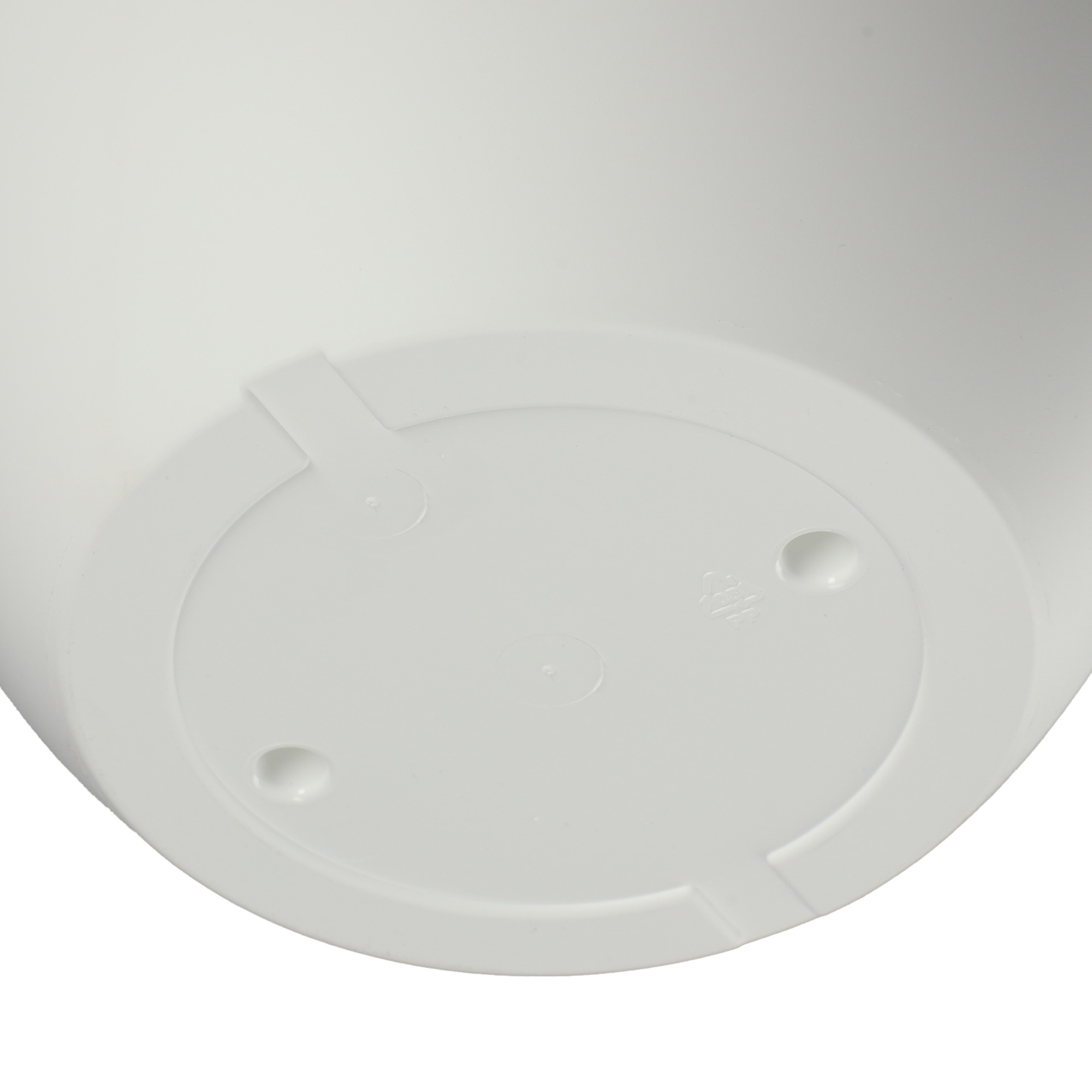 Doniczka okrągła Rafat 35 m, biały + beton