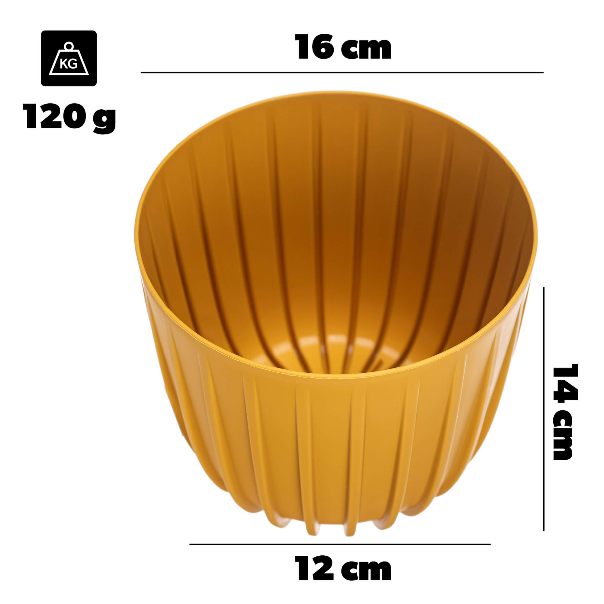 Osłonka Costa 16 cm musztardowa