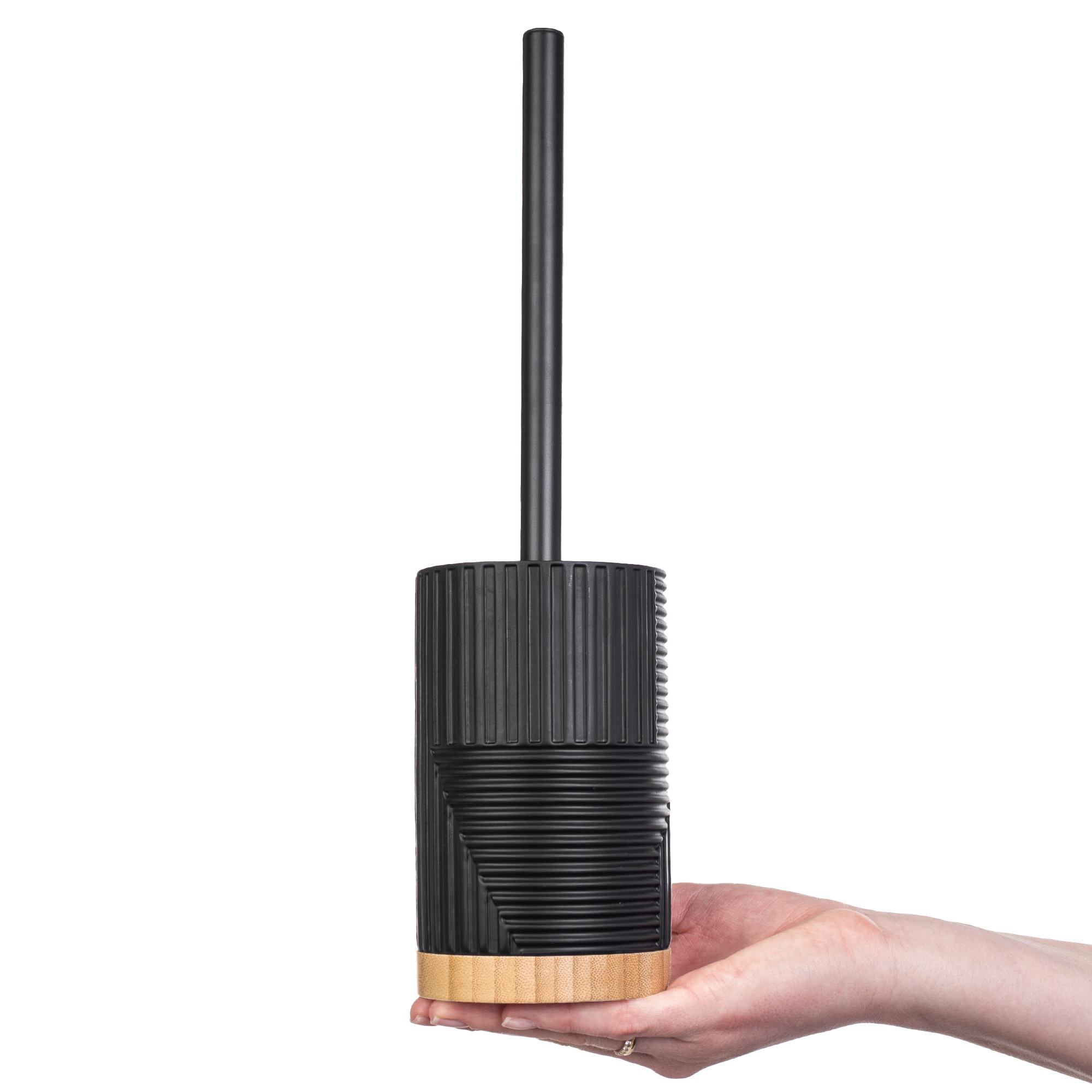 Szczotka WC Lunel okrągła czarna