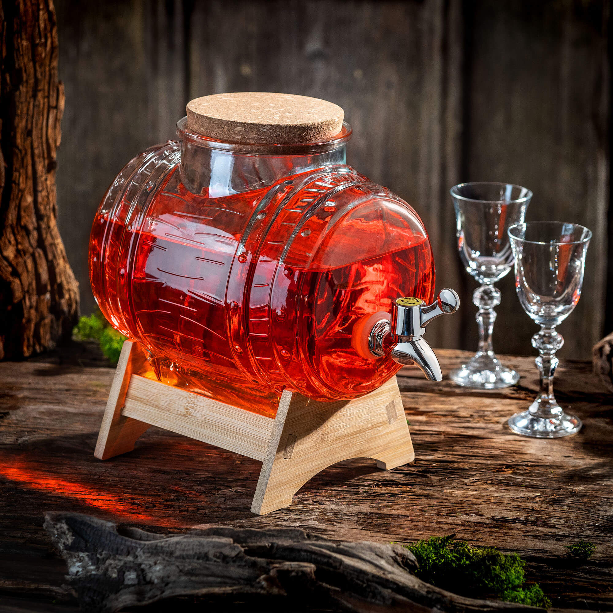 Beczułka do piwa i zimnych napojów 3L z korkiem