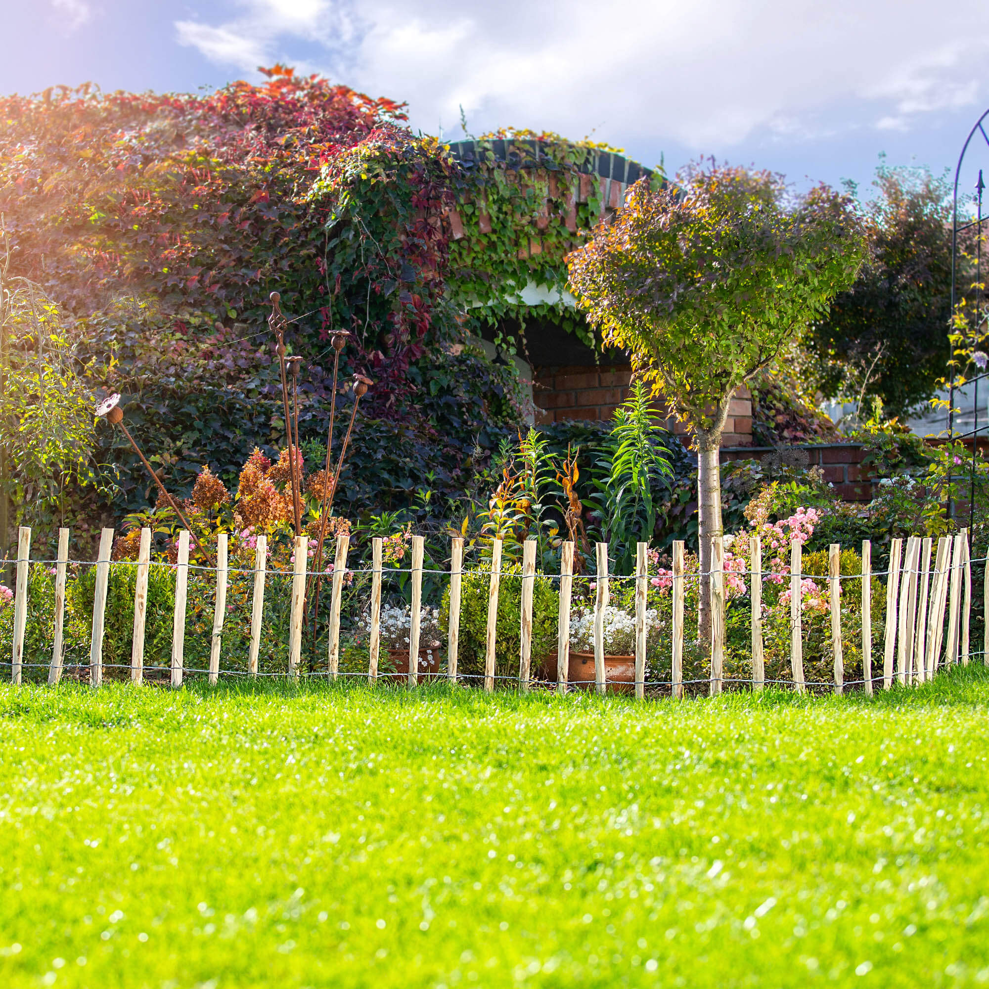 Płot ogrodowy leszczynowy Karo 500 x 50 cm (7-9 cm)